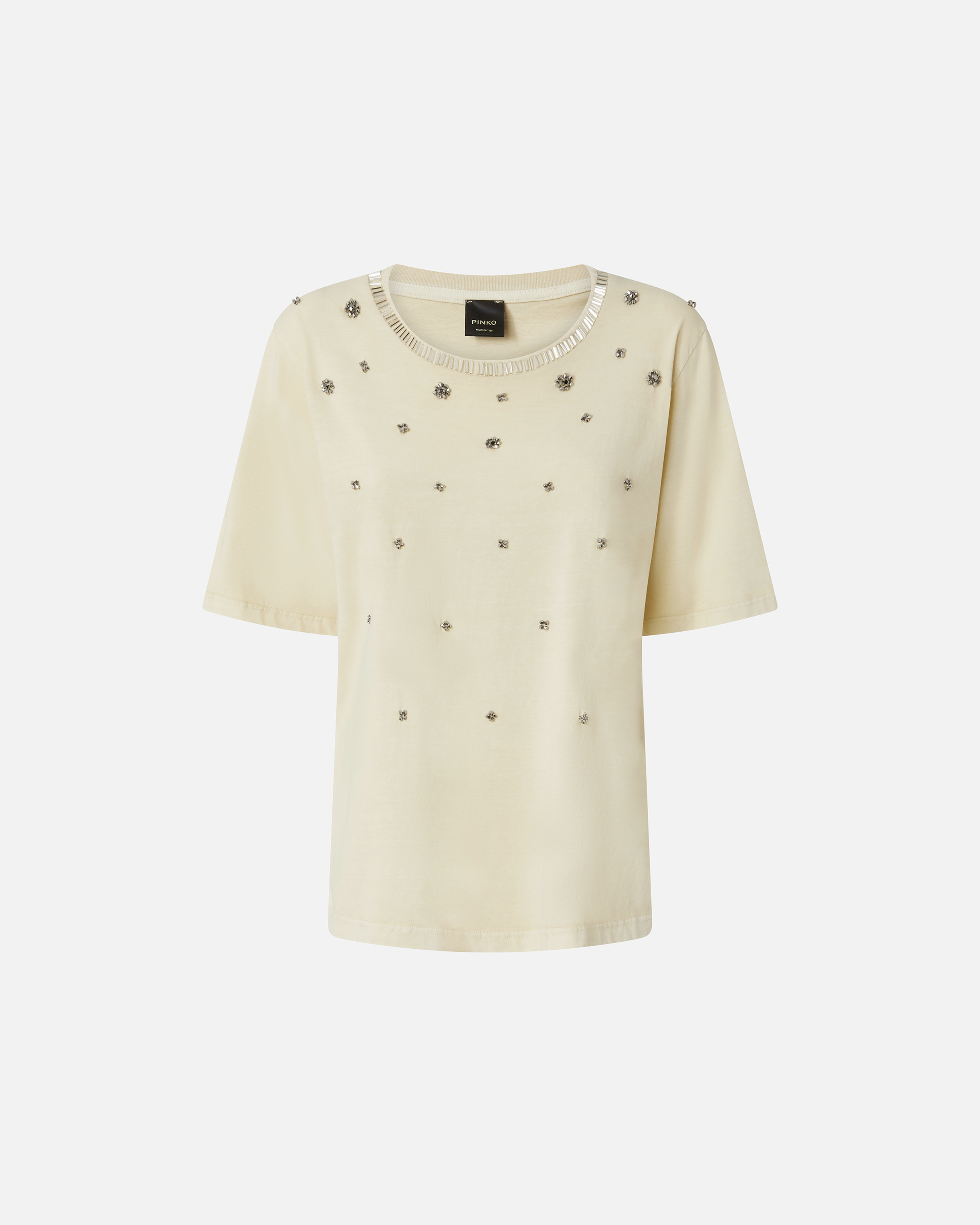 Pinko Stoni T-shirt In Beige Brouillard