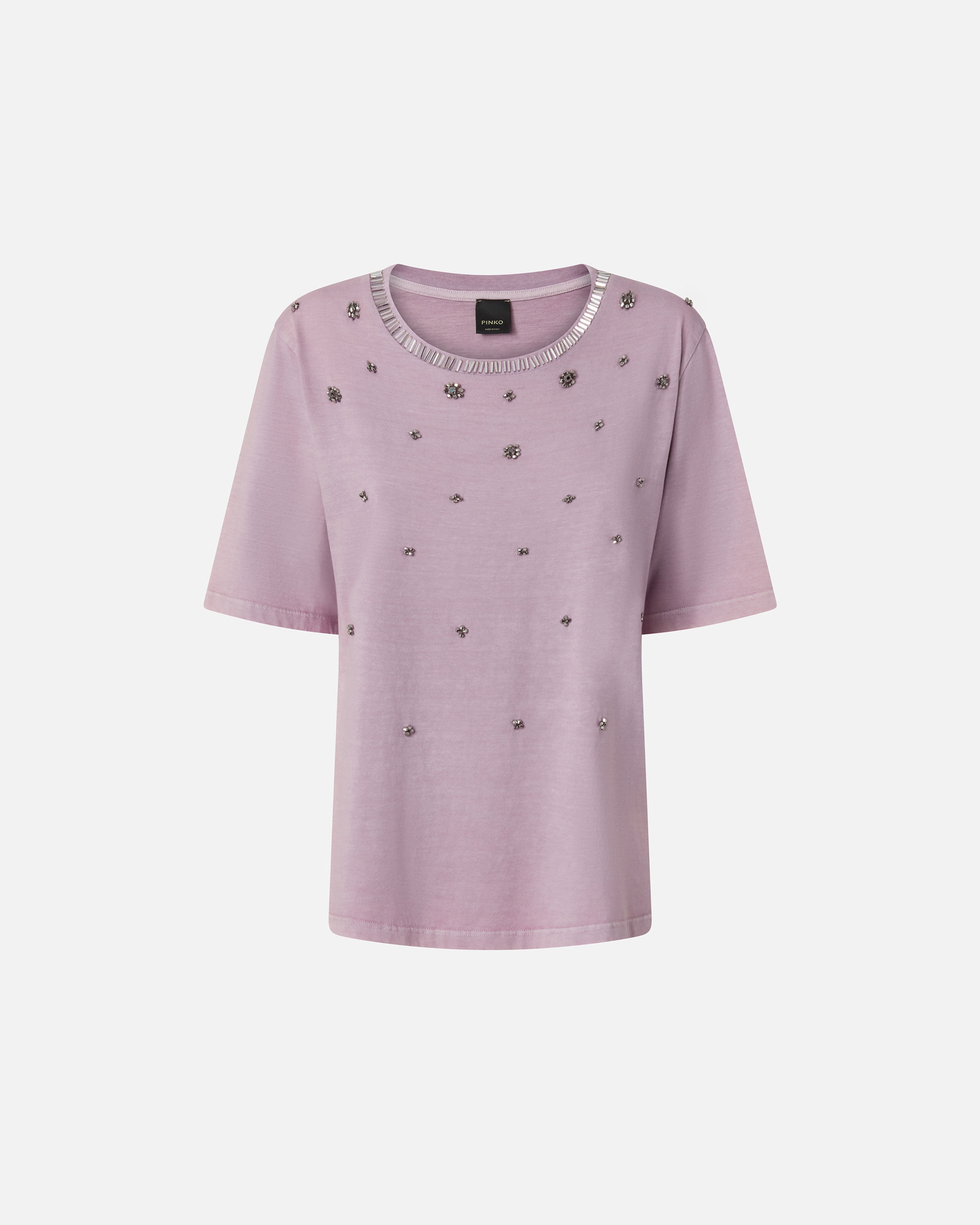 Pinko Storni T-shirt In Gris Lavande