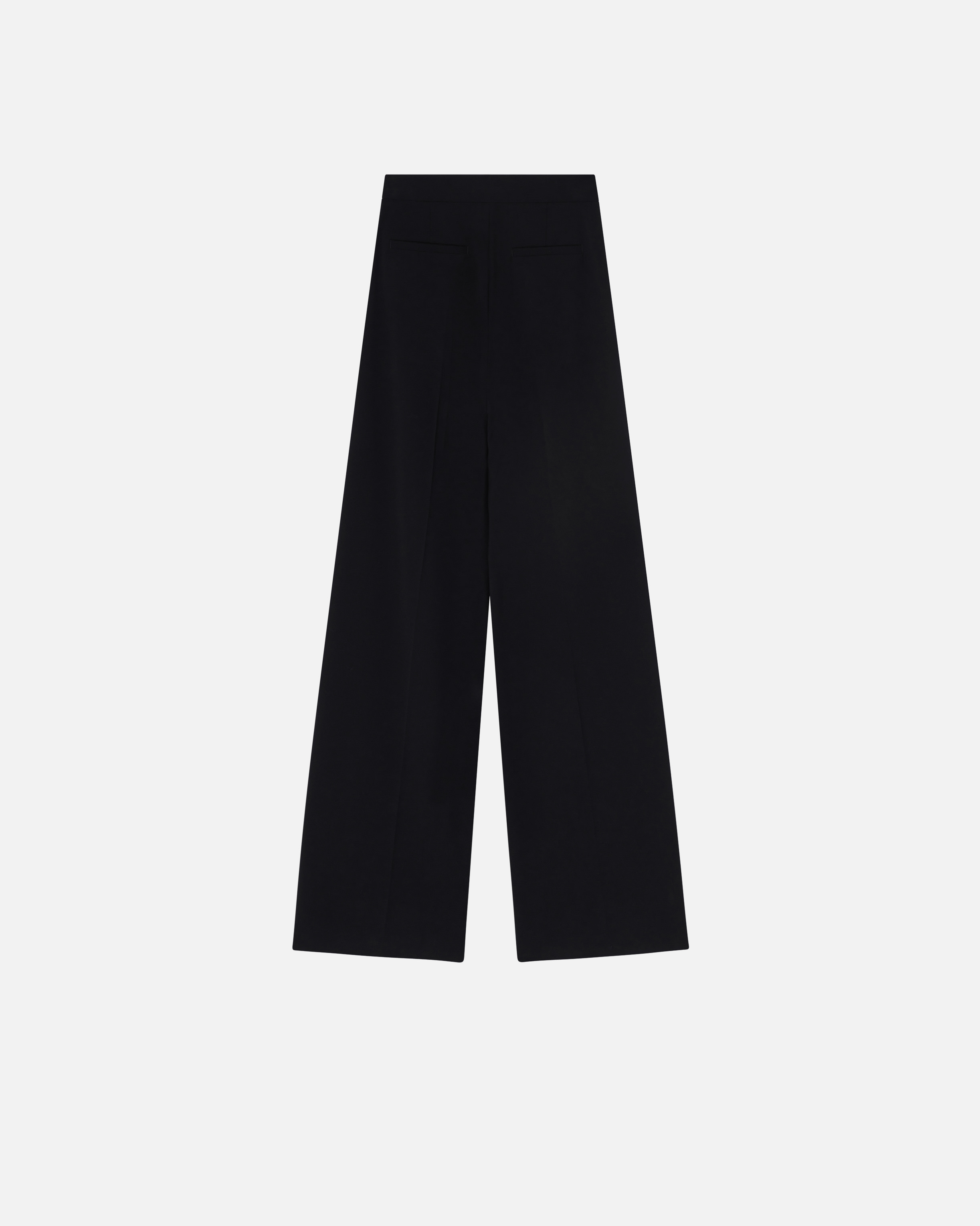 Pinko Elegant Trousers With Shiny Side Band In Limo Black