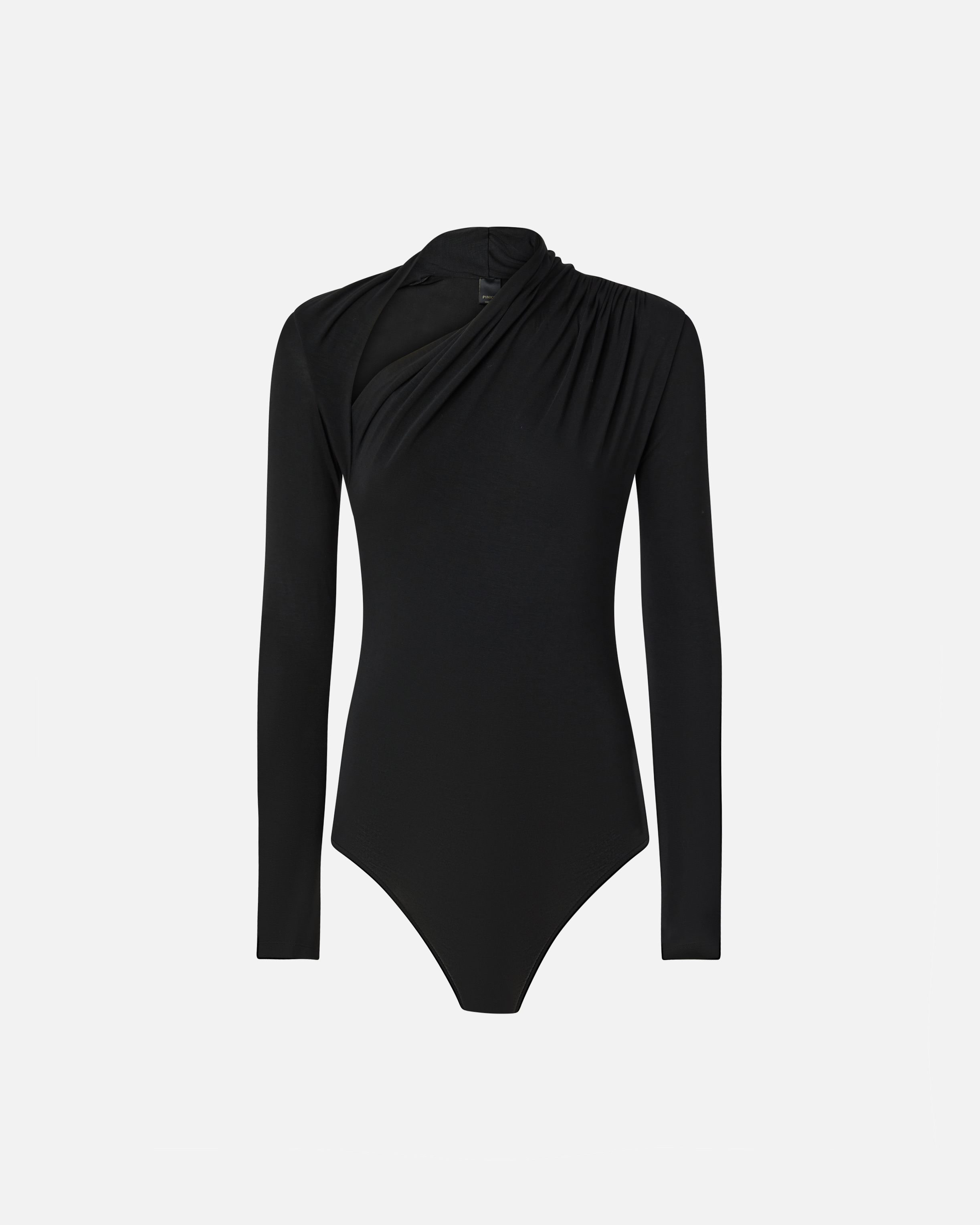 Long-sleeved bodysuit with asymmetric neck PINKO → Shop Online Long-sleeved bodysuit with asymmetric neck PINKO → Shop Online