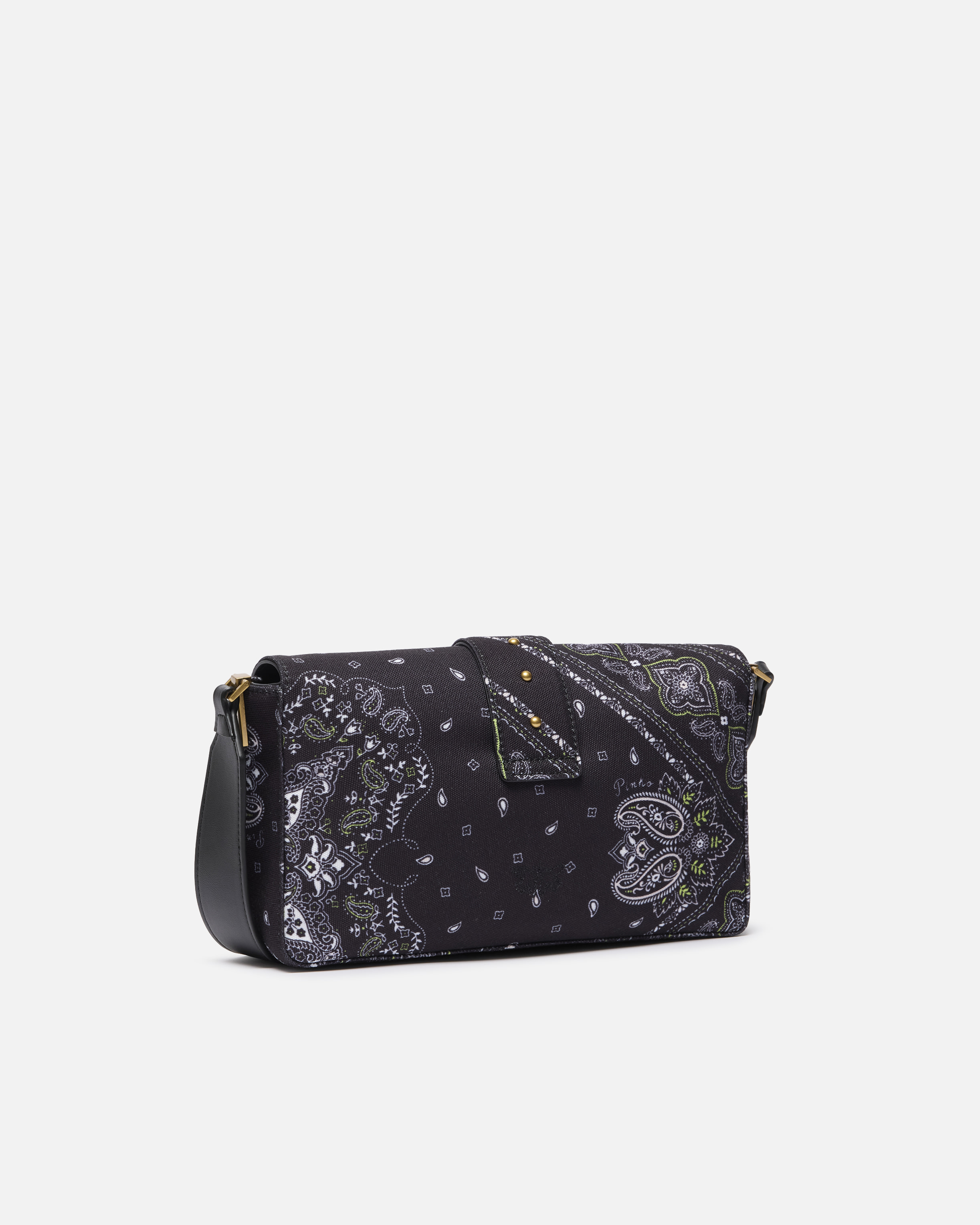 Pinko Medium Bandana Print Love Bag Slouchy Shoulder Bag