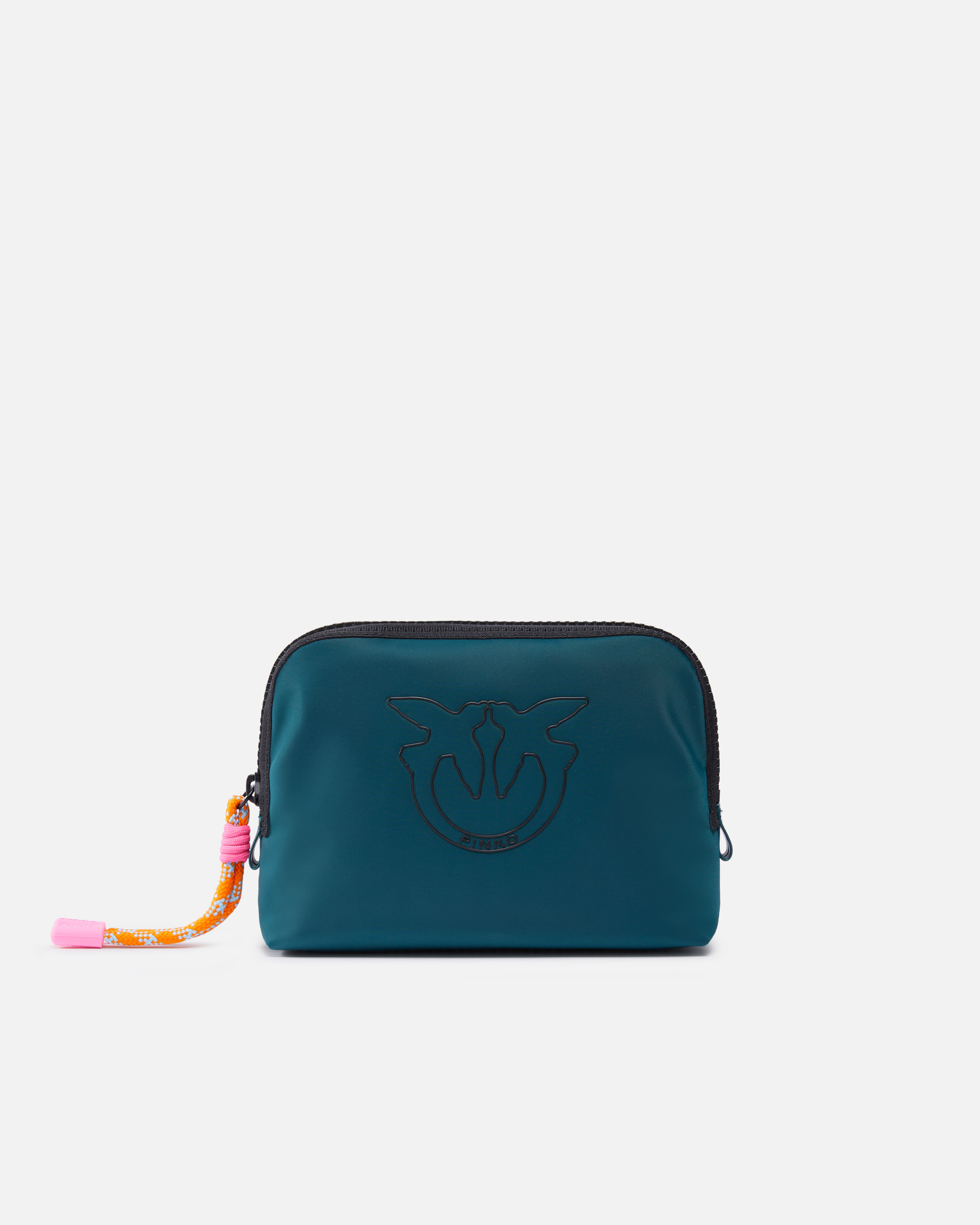 Pinko Small Bag In Recycled Fabric With Logo