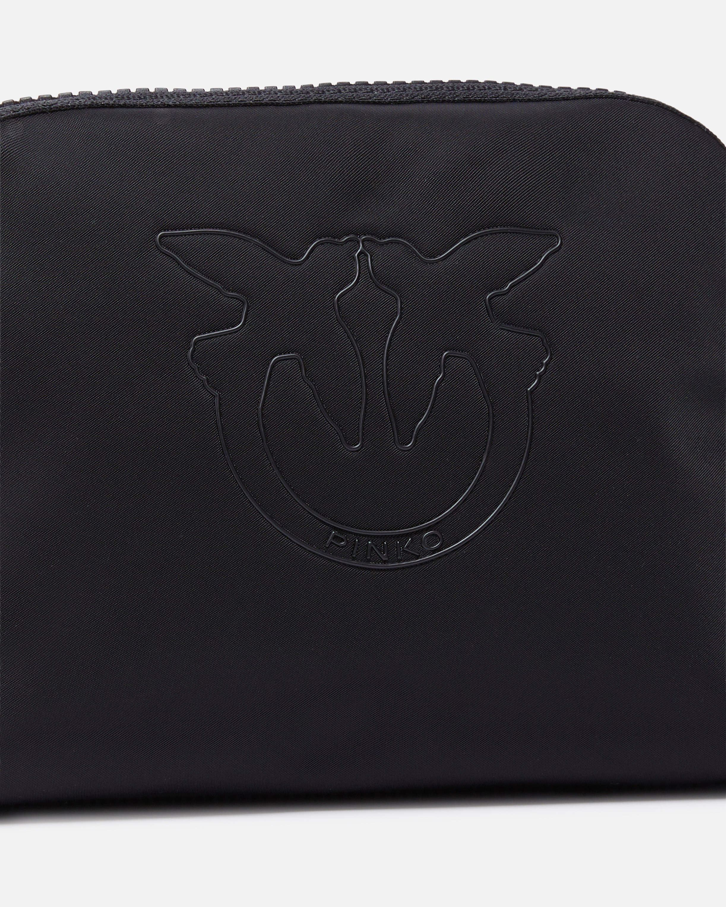 Pinko Small Bag In Recycled Fabric With Logo