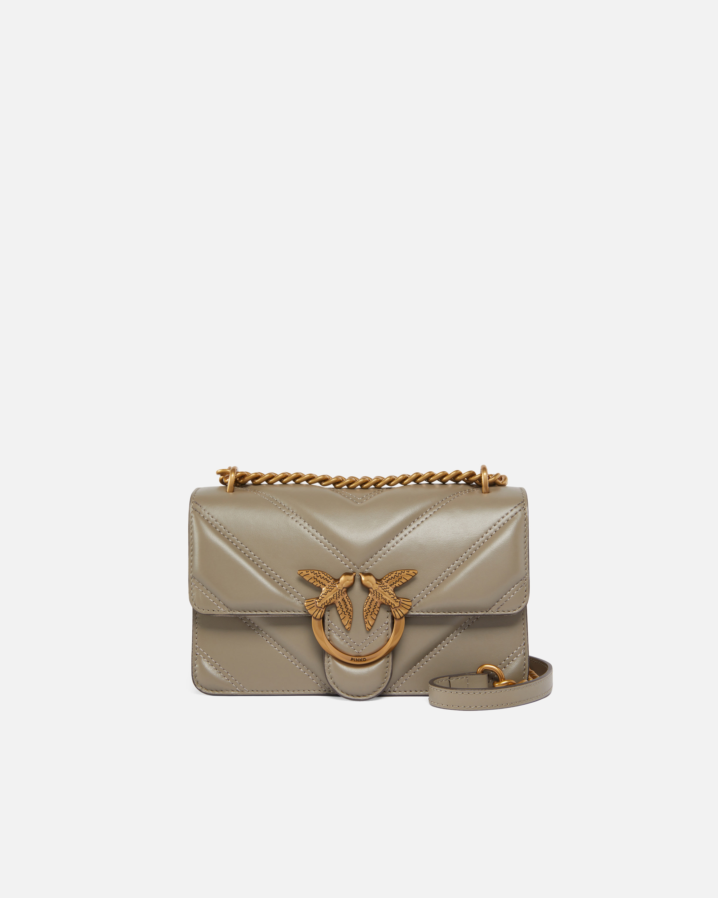 Pinko Love Bag One Small Handbag In Leather
