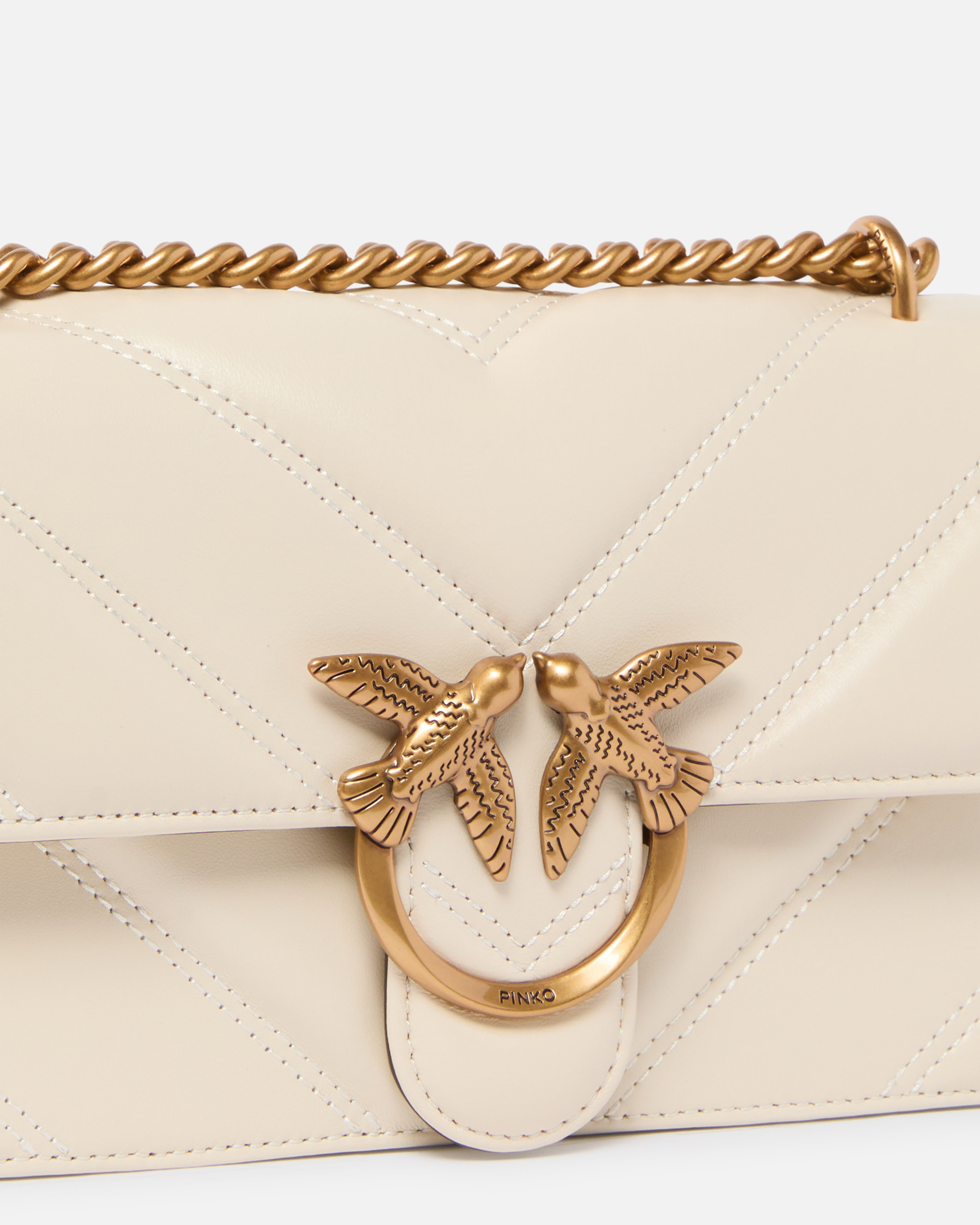 Pinko Love Bag One Small Handbag In Leather In Multi