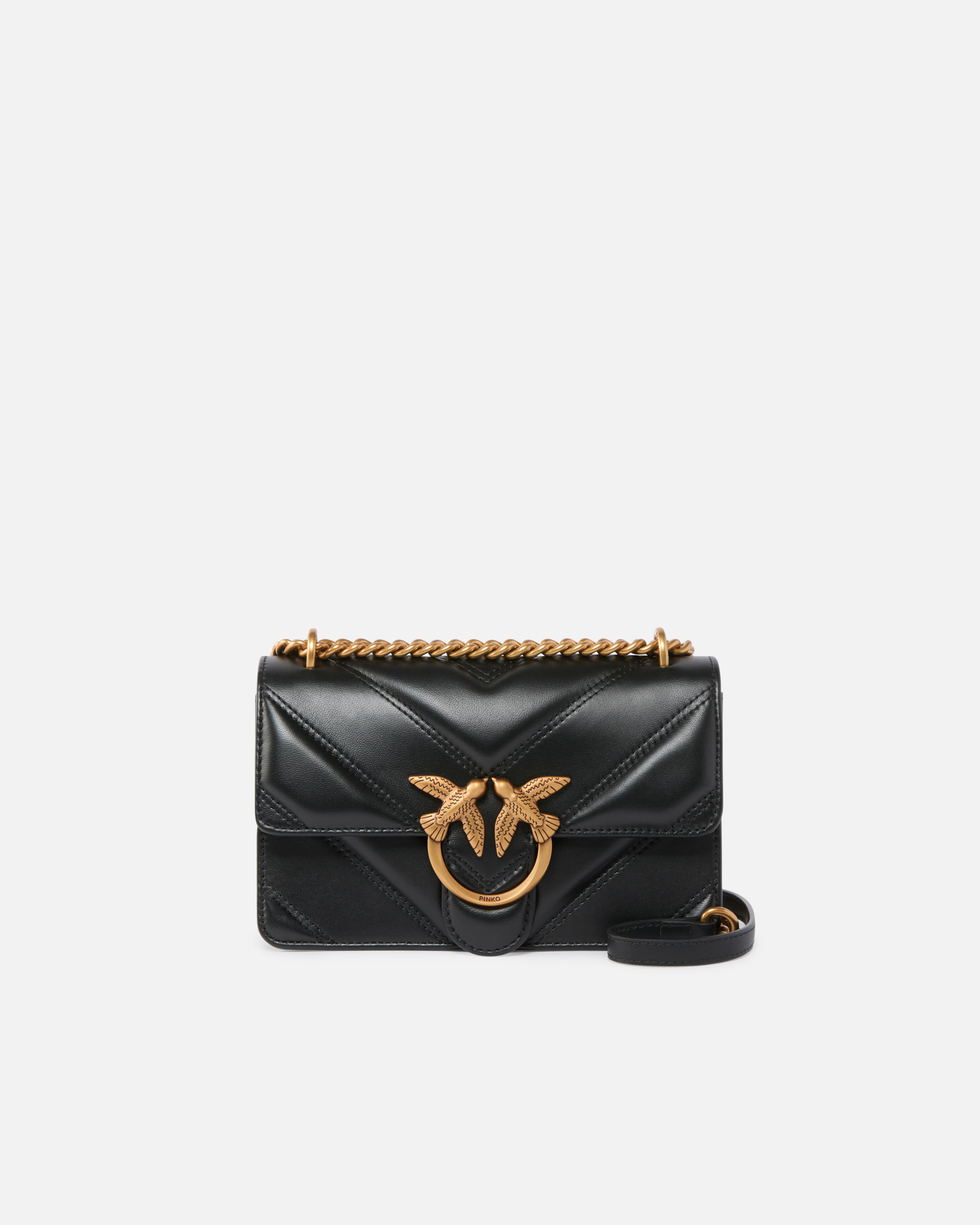 Pinko Love Bag One Small Handbag In Leather In Multi