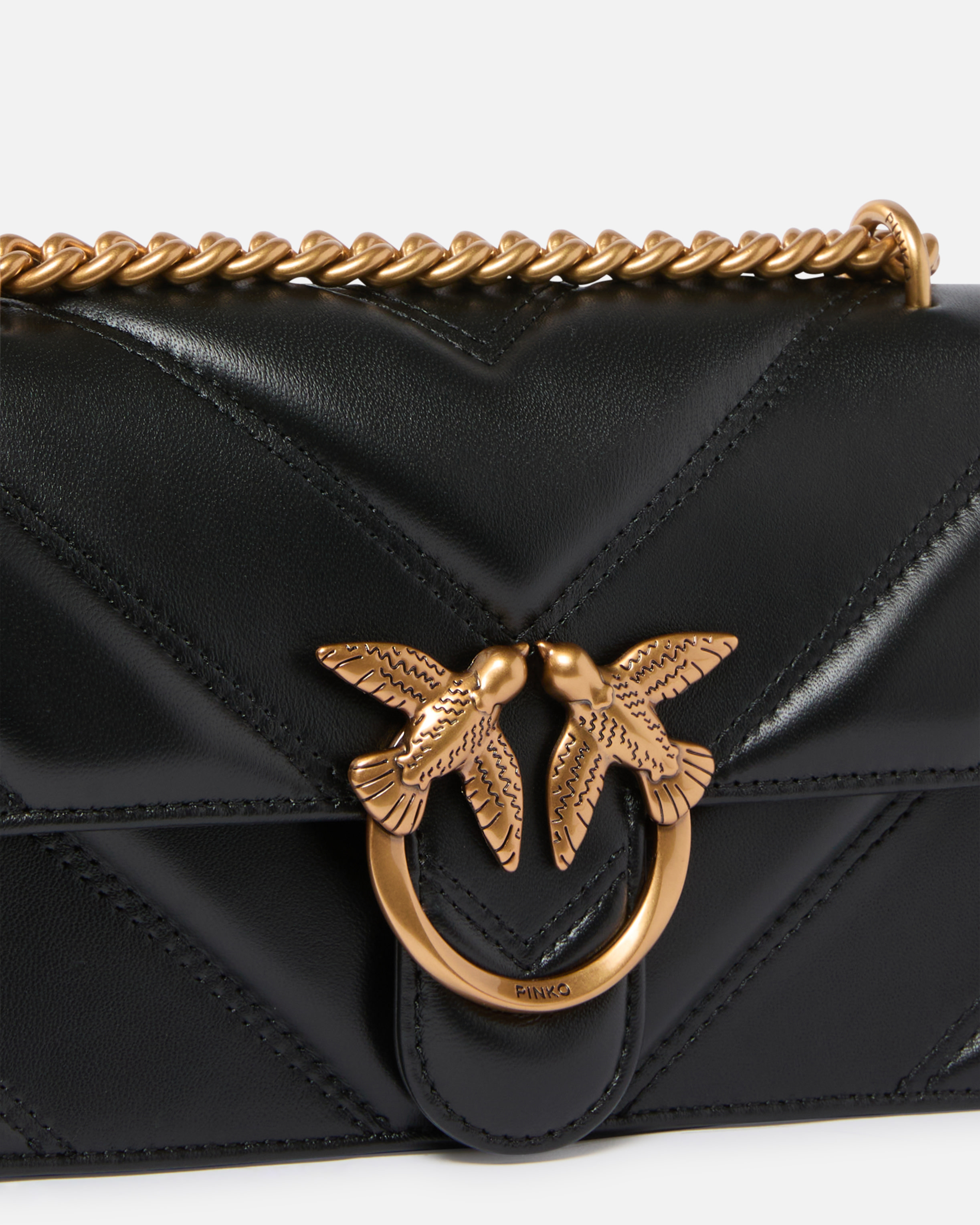Pinko Love Bag One Small Handbag In Leather In Multi