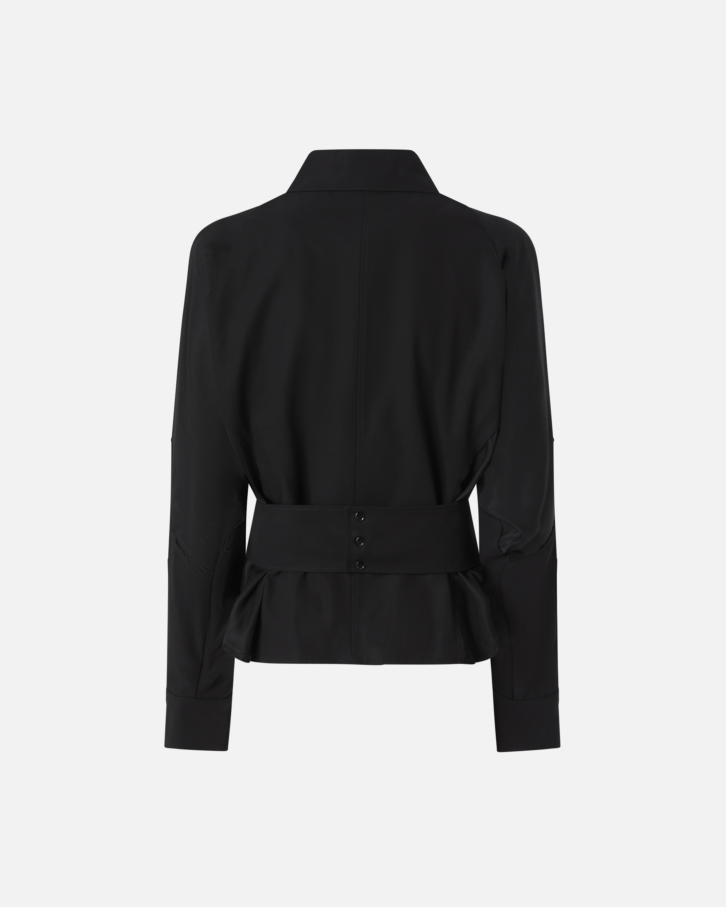 Pinko Habotai And Cotton Shirt With Belt
