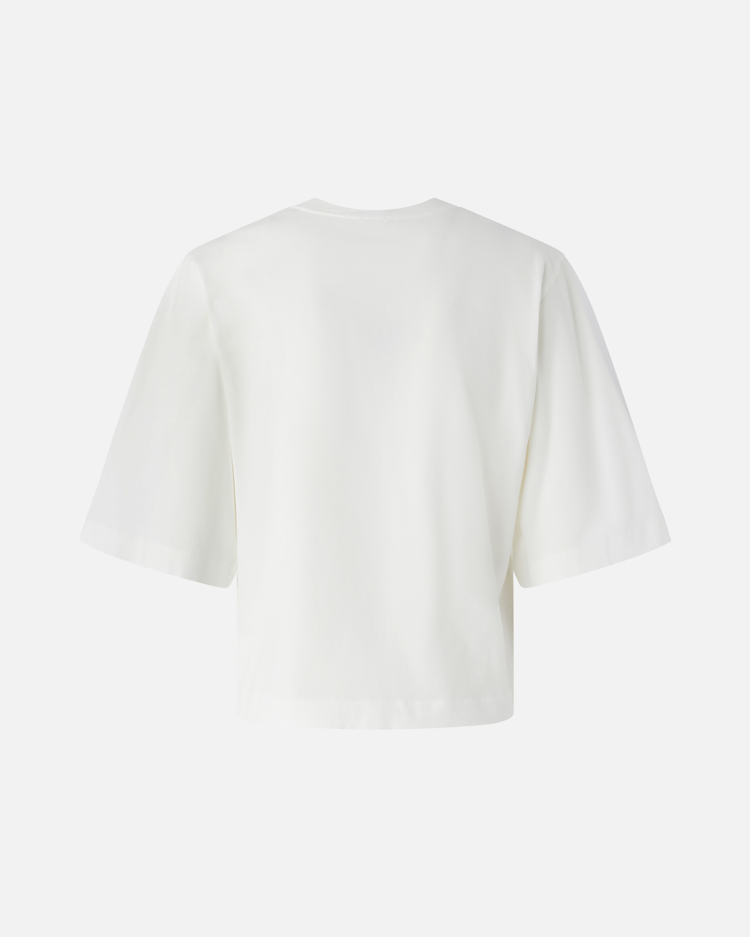 Pinko Boxy Sweater With Wide Short Sleeves In Snow White