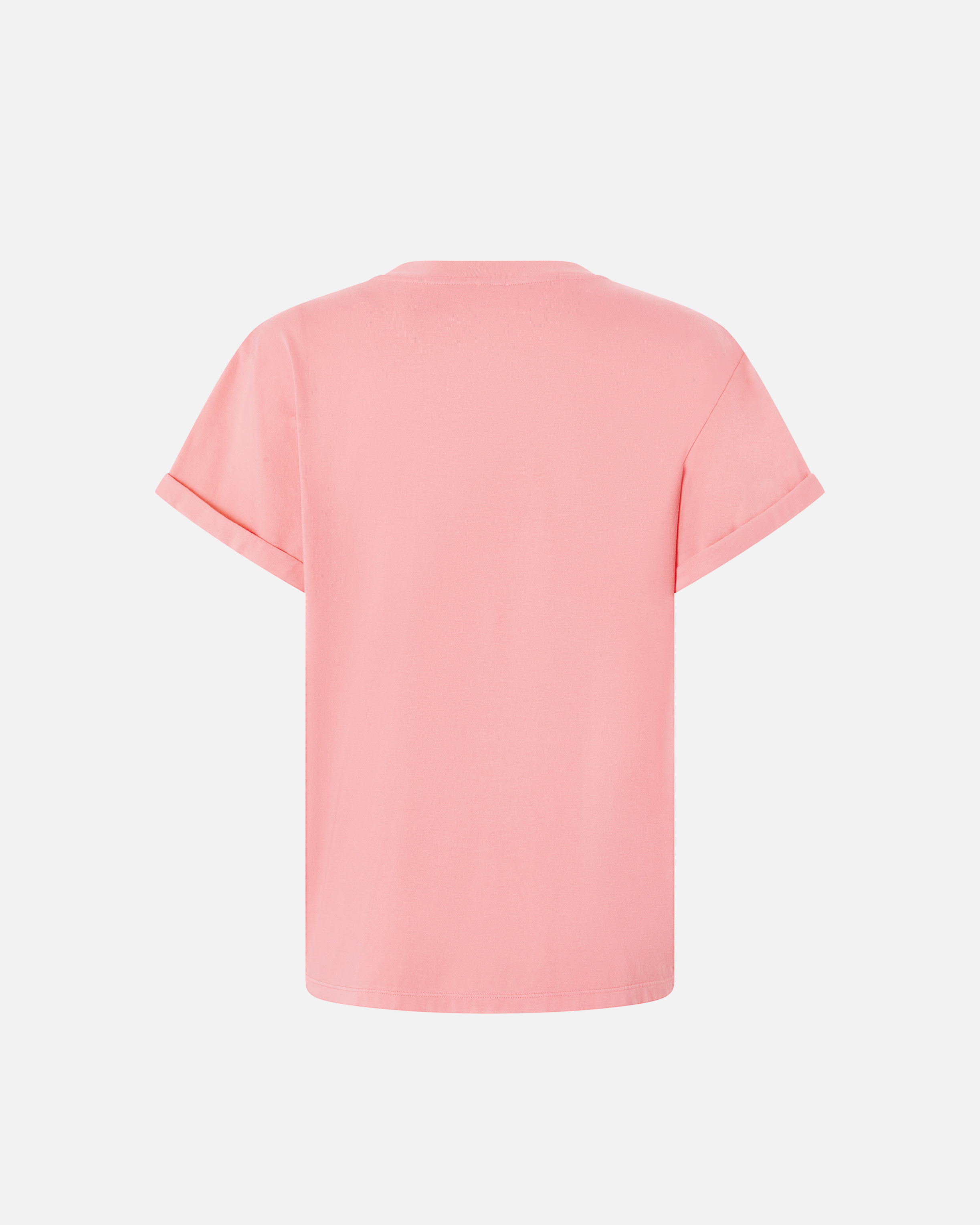 Pinko Metallic Print T-shirt On The Front In Corail Ensoleillé