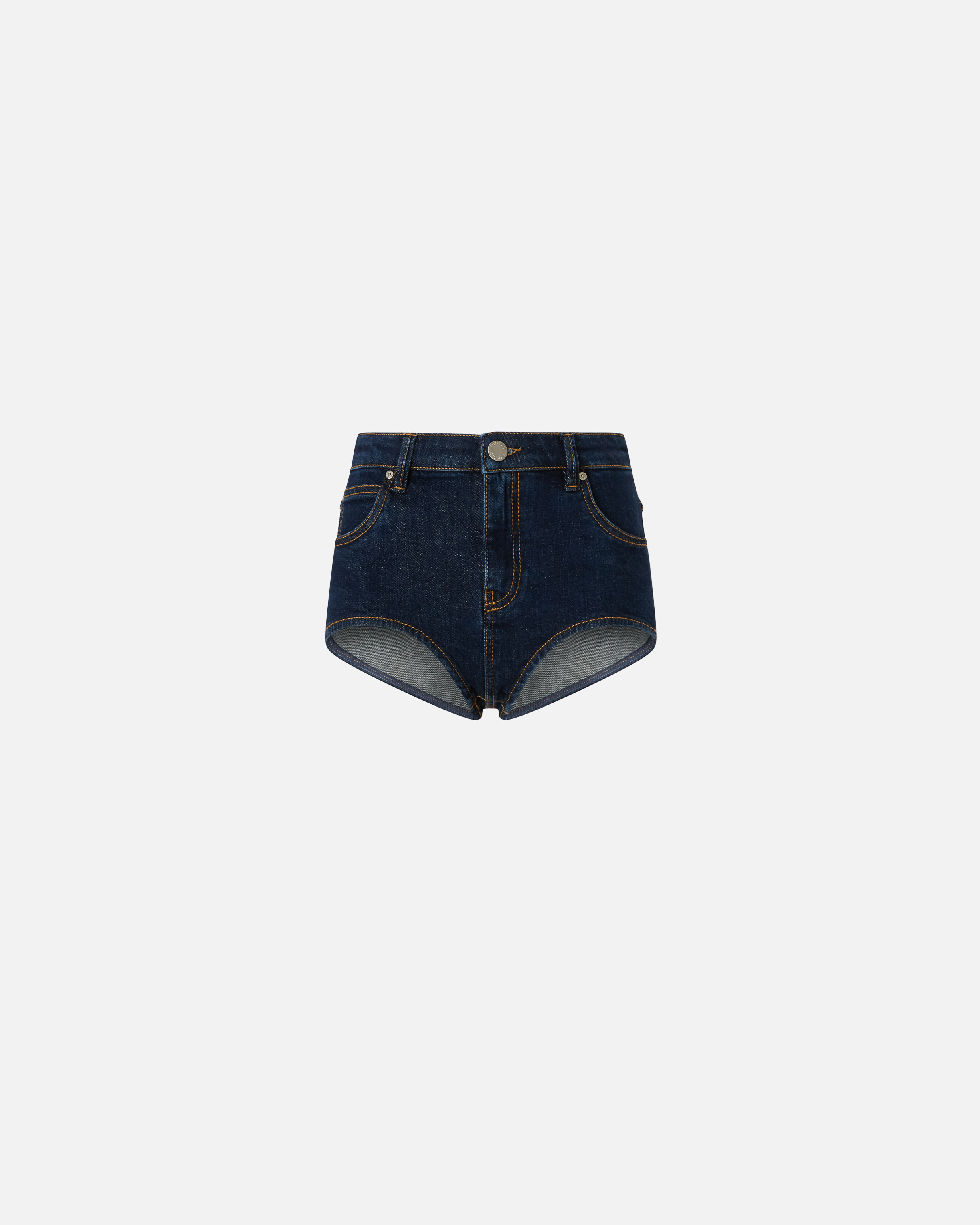 Pinko Denim Shorts With Front And Back Pockets In Délavage Rinse