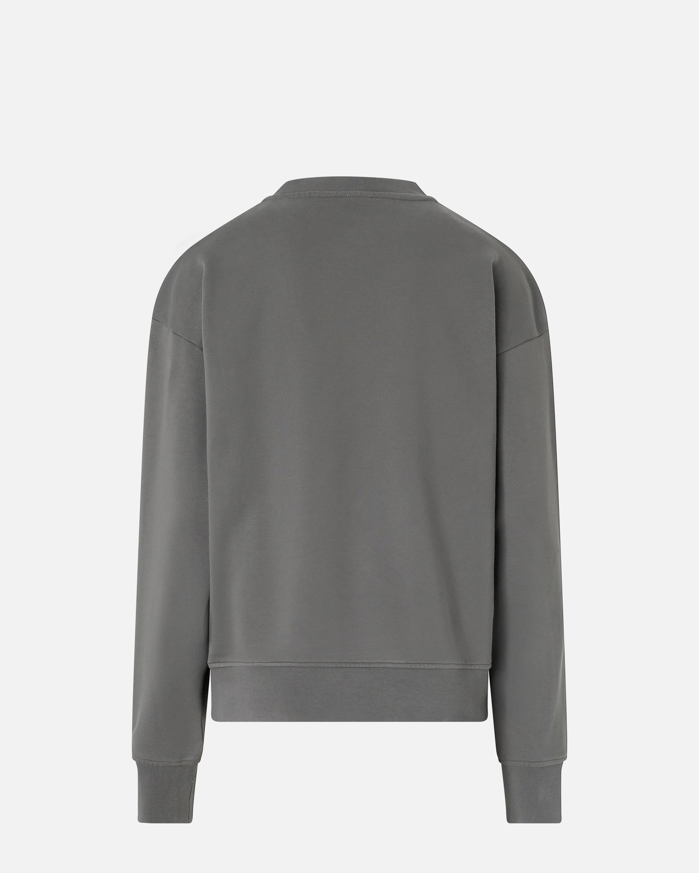 Pinko Graphic-print Sweatshirt In Gris-mouette Foncé