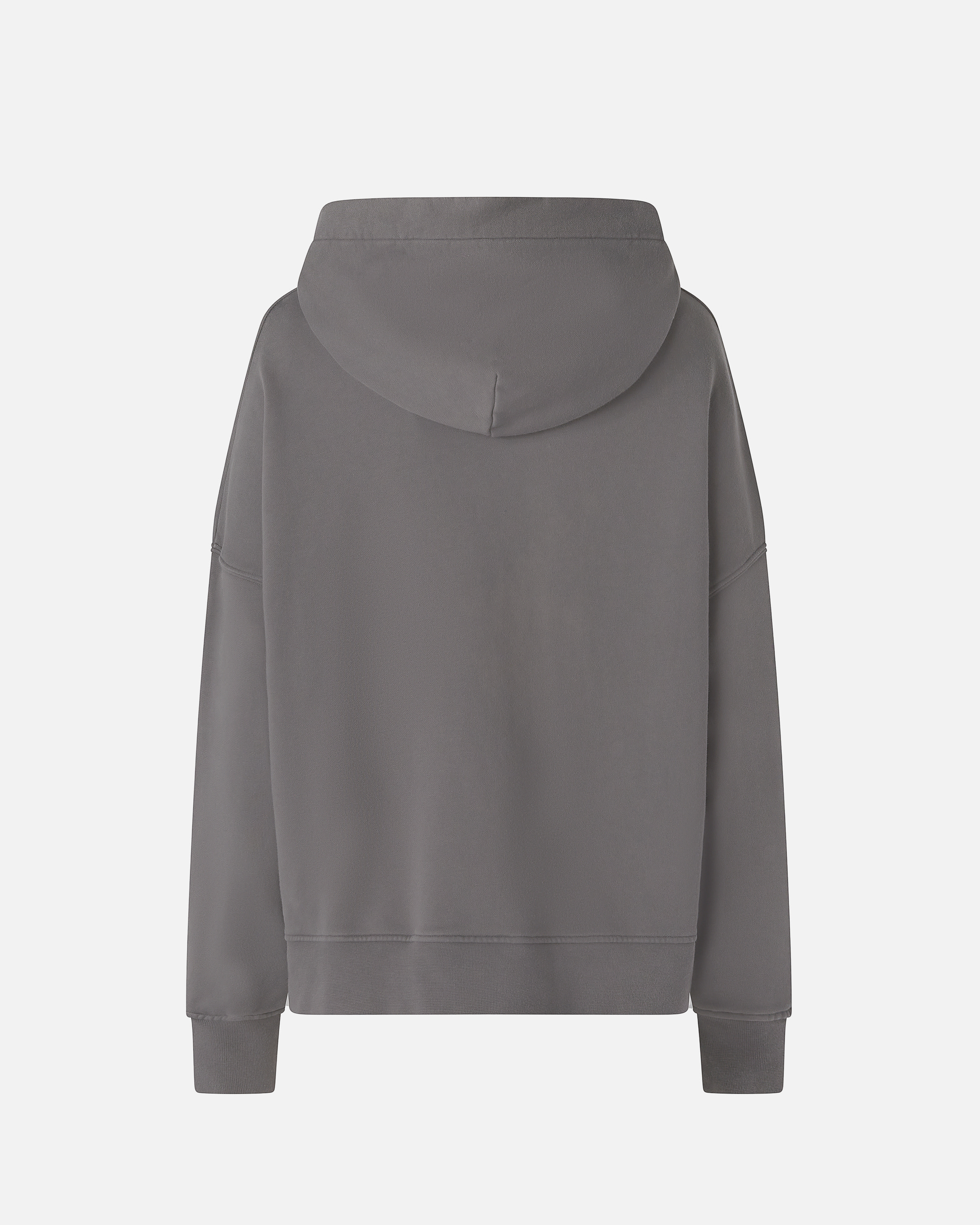 Pinko Motorbike Rider-print Oversized Hoodie In Grey-dark Seagull