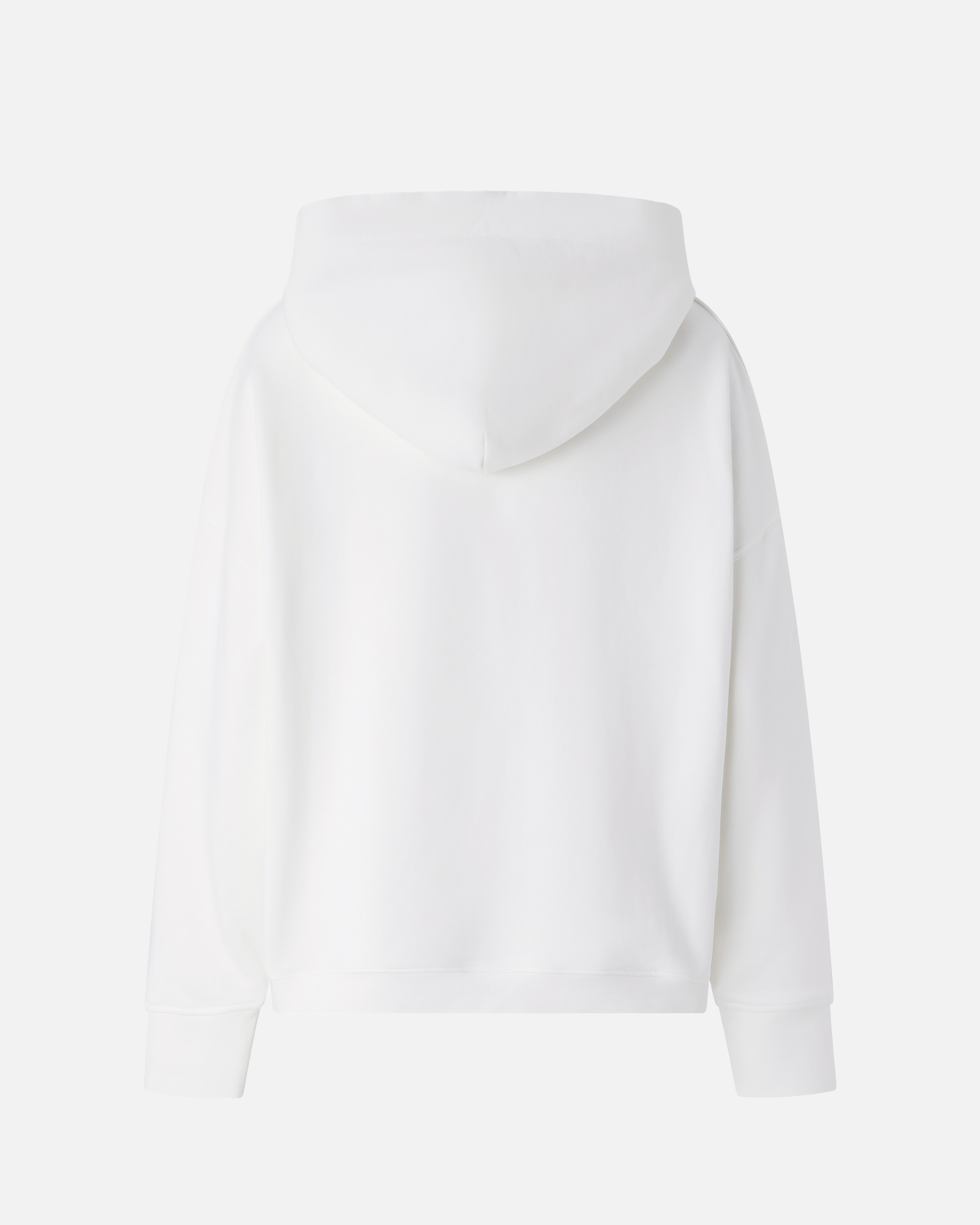 Pinko Hoodie With Logo Embroidery In Bianco-biancaneve