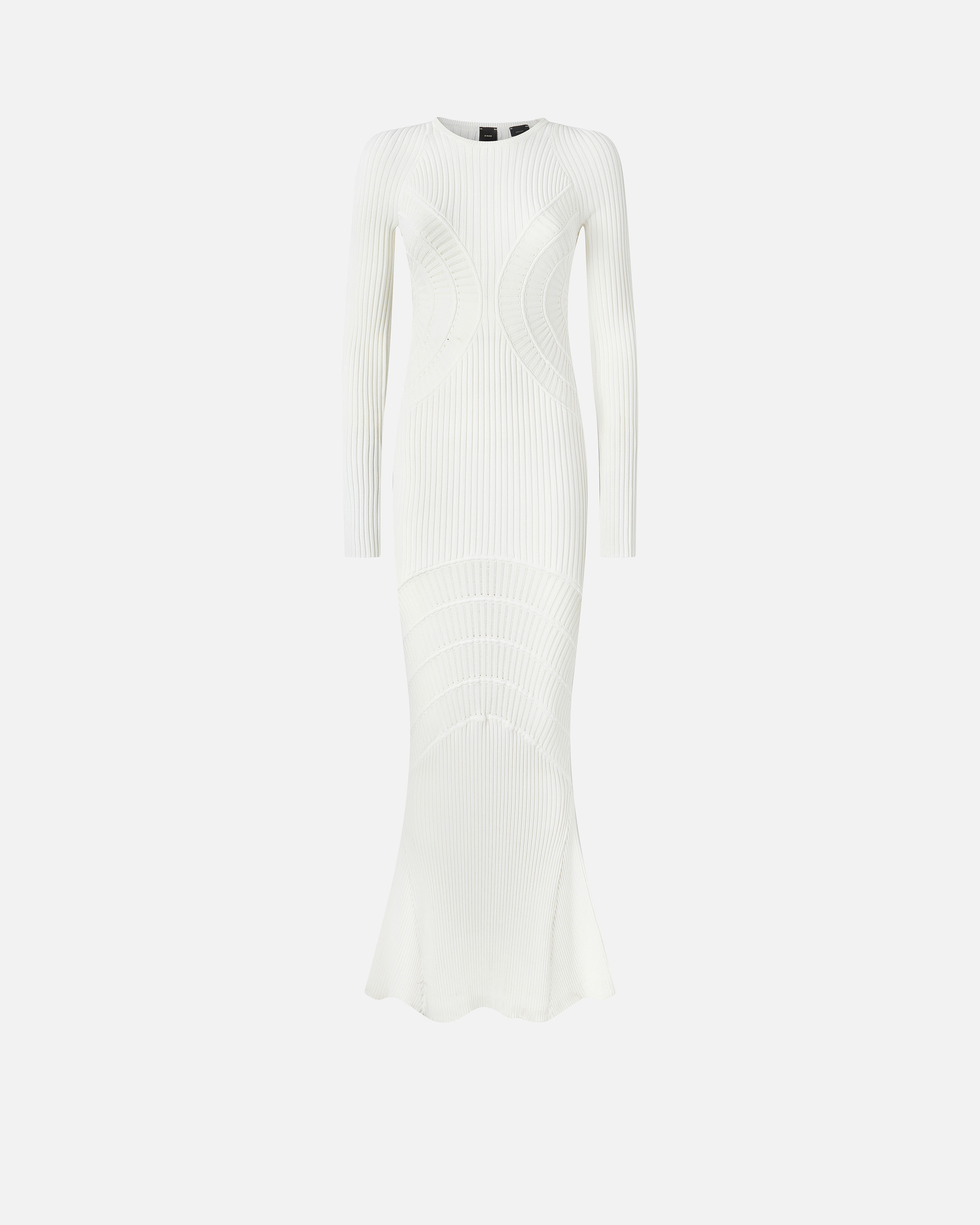 Pinko Slim-fitting Ribbed Knit Long Dress