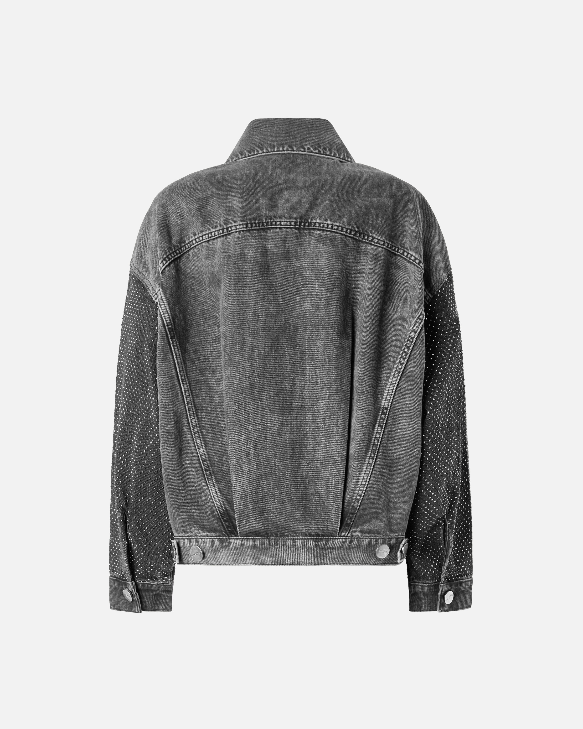Джинсовая куртка-тракер с миниатюрными заклепками 5