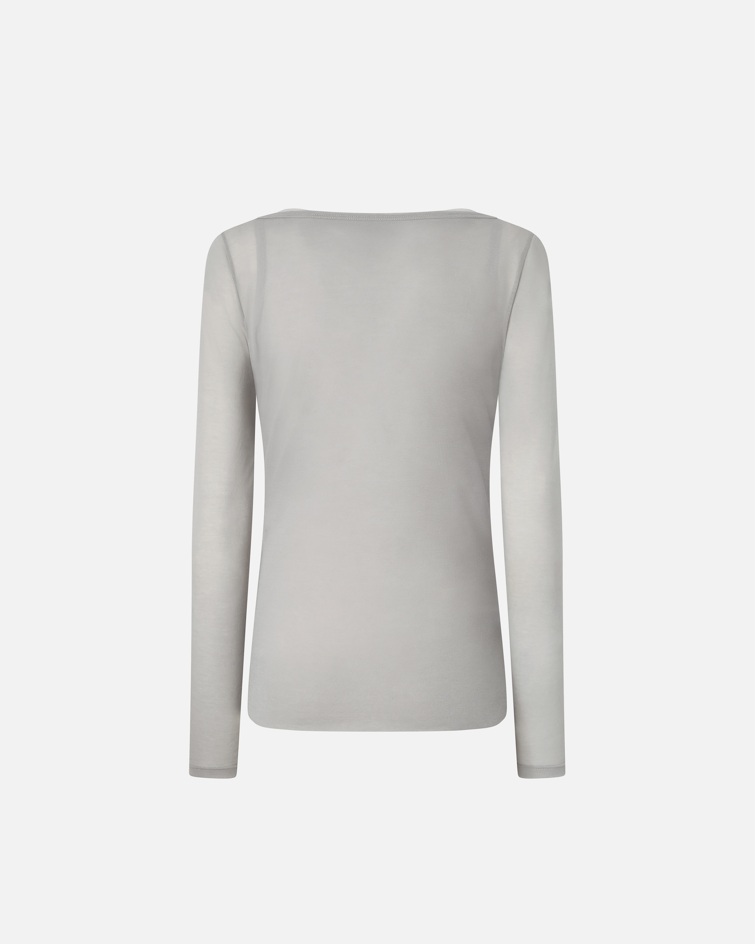 Pinko Lightweight Gauze Jersey Sweater With Long Sleeves In Dark Grey/grey