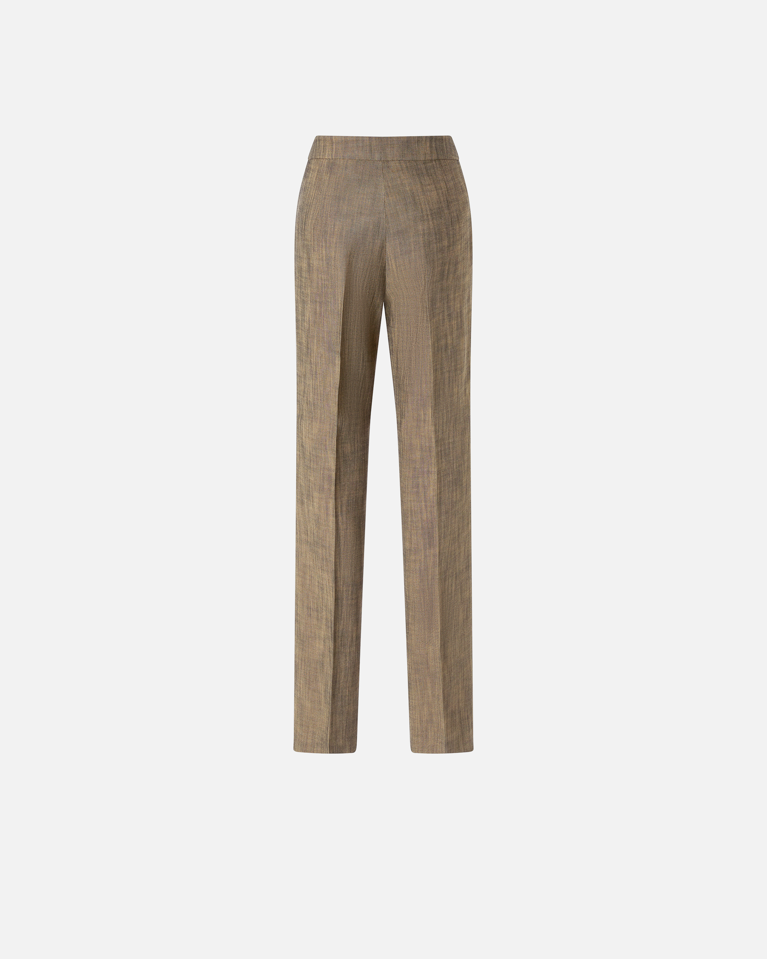 Pinko Straight Leg Trousers With Side Pockets In Brown