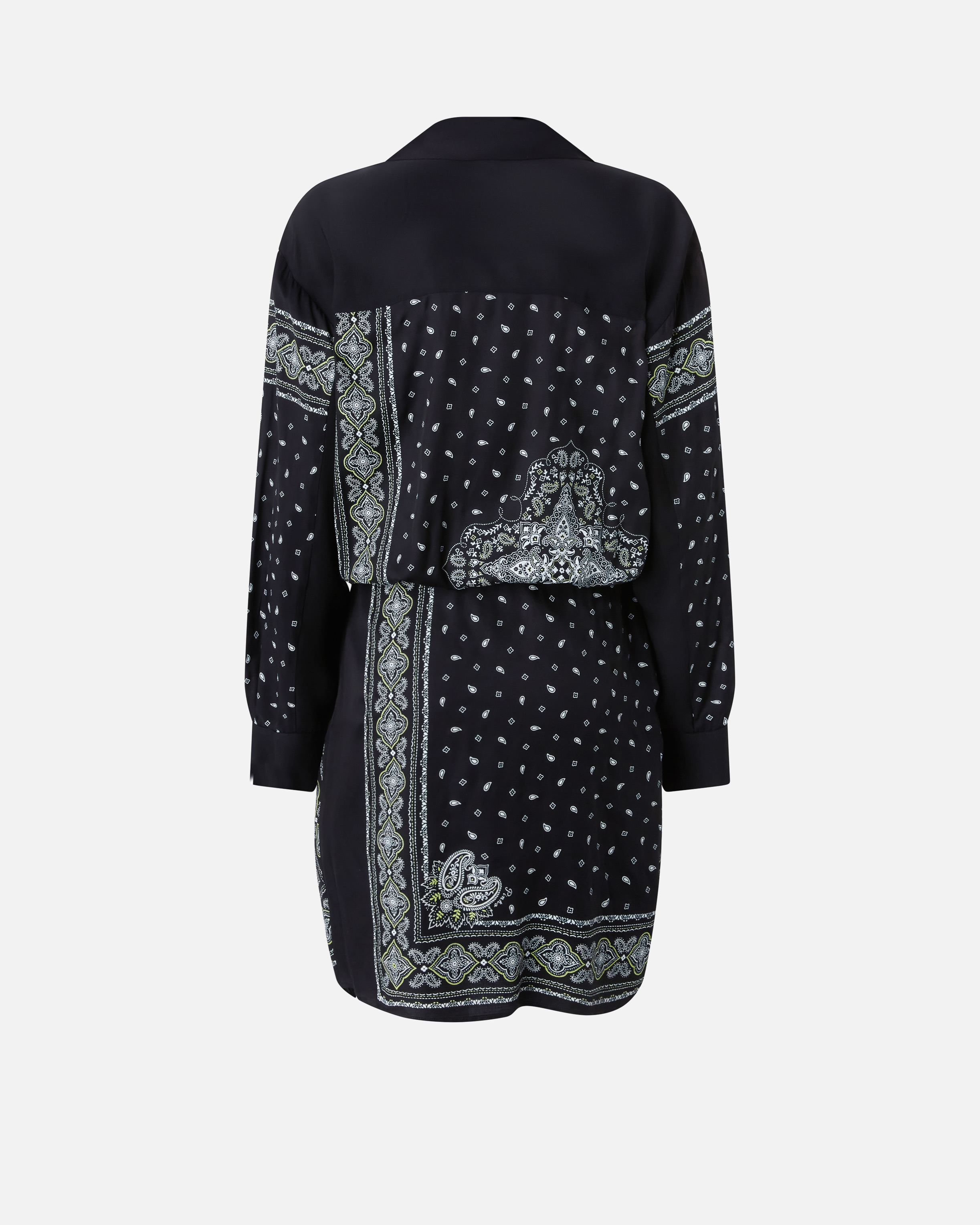 ワンピース PINKO Woman Dress Black 104665A2CK Z1T Mini shirt dress with bandana print PINKO → Shop Online