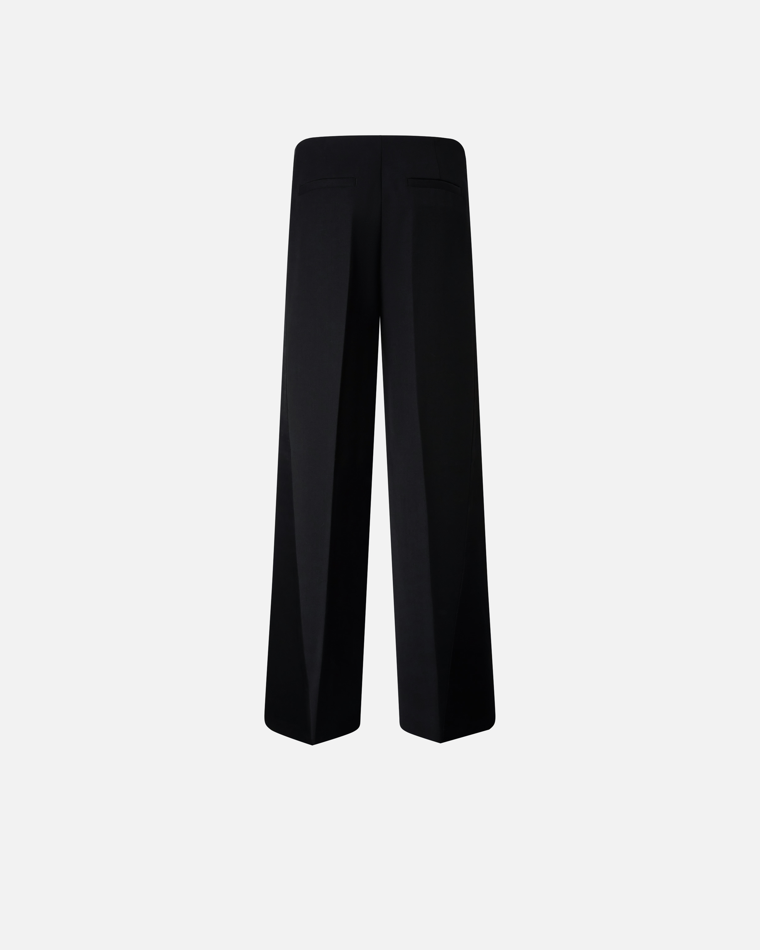 Pinko Special-occasion Wide-leg Cady Trousers In Limo Black