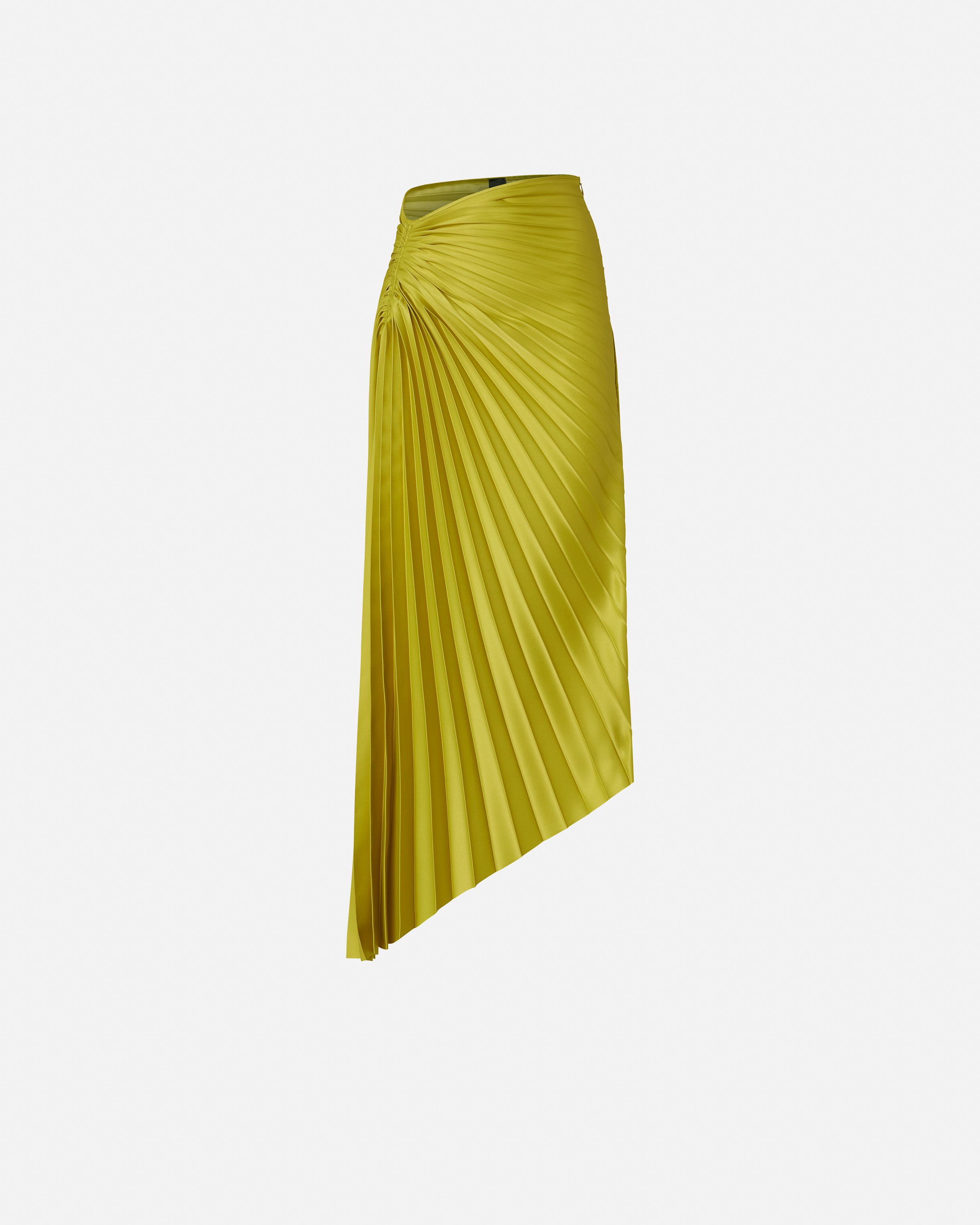 Pinko Pleated Midi Skirt In Green