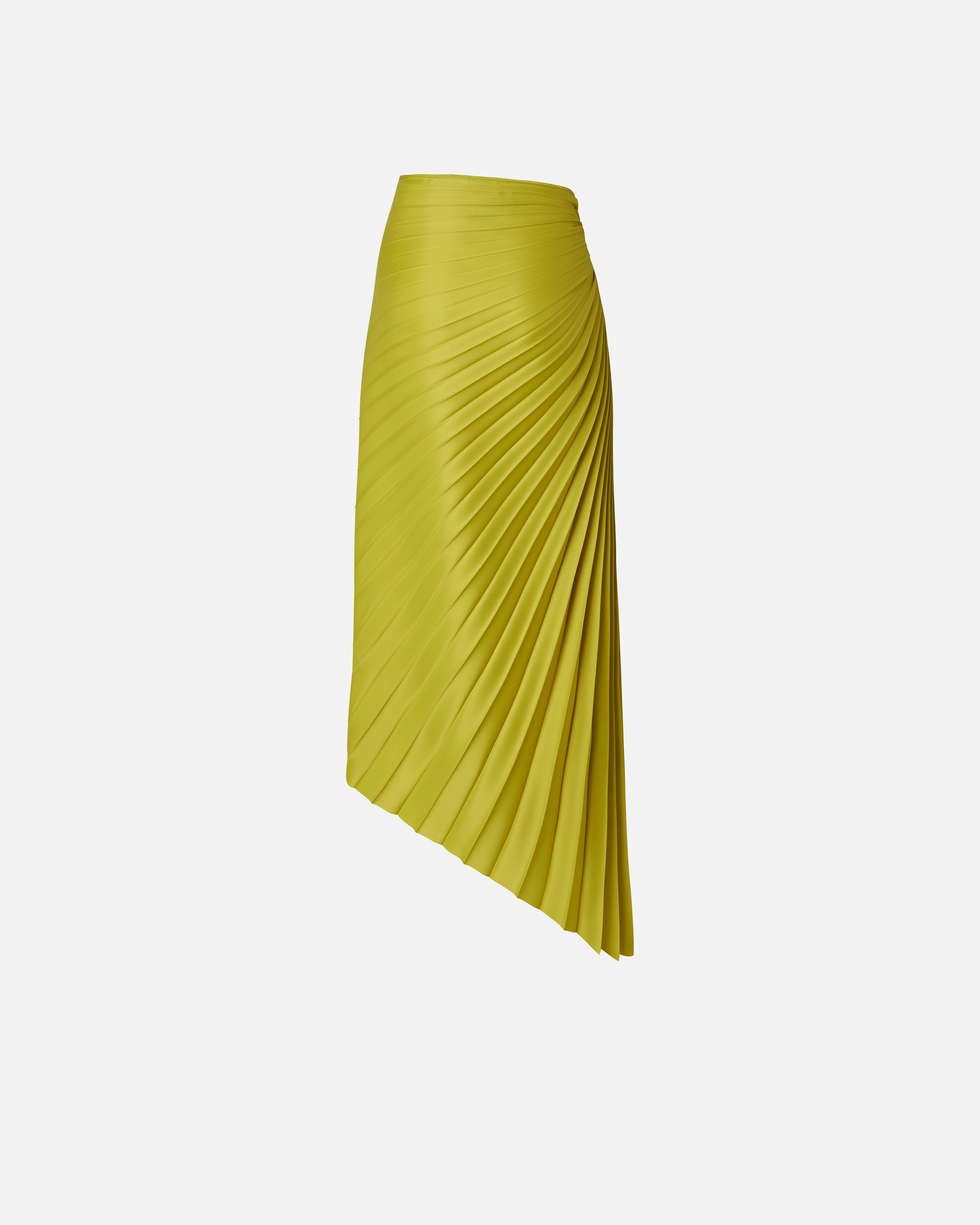 Pinko Pleated Midi Skirt In Green