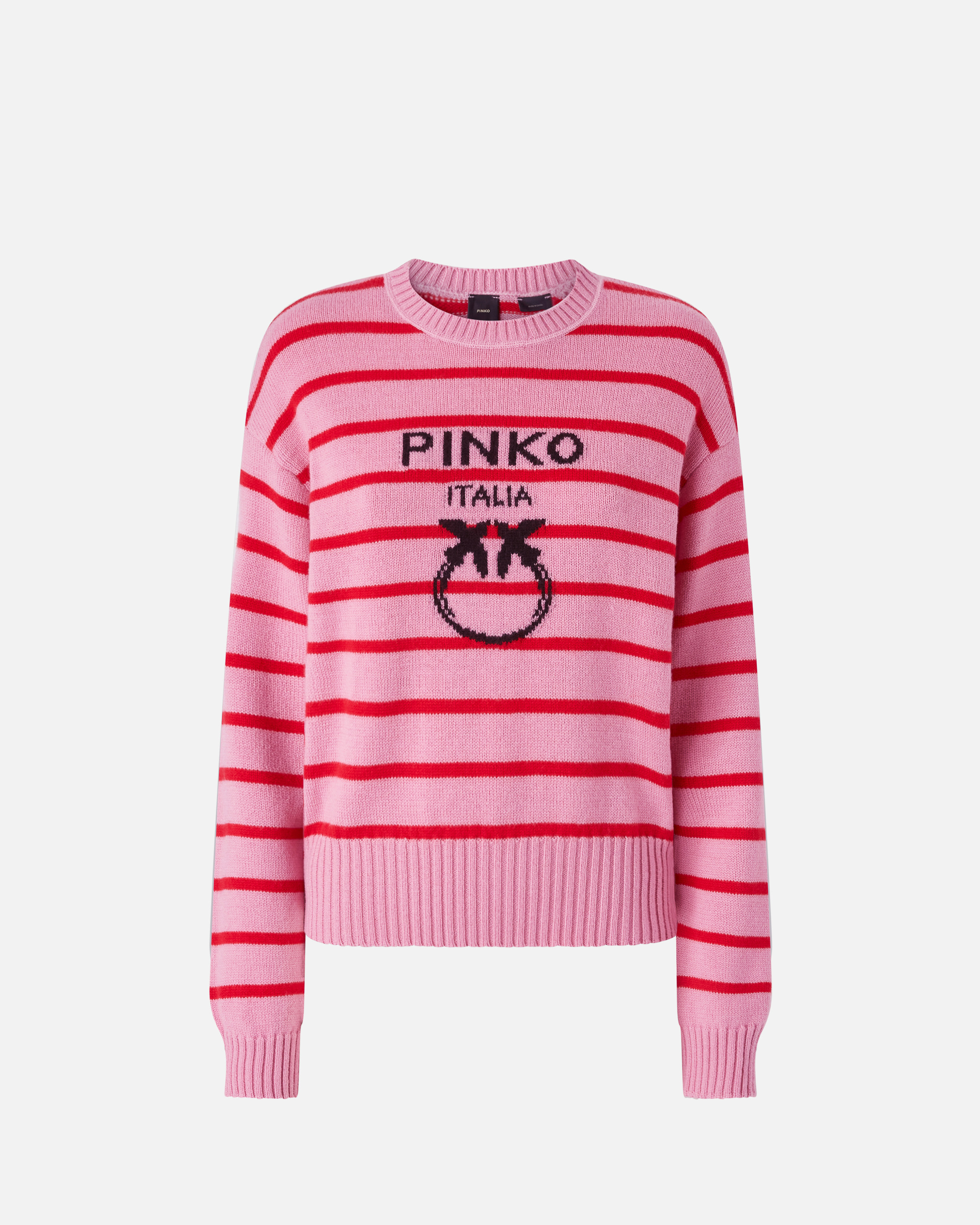 Pinko Striped Sweater With Logo