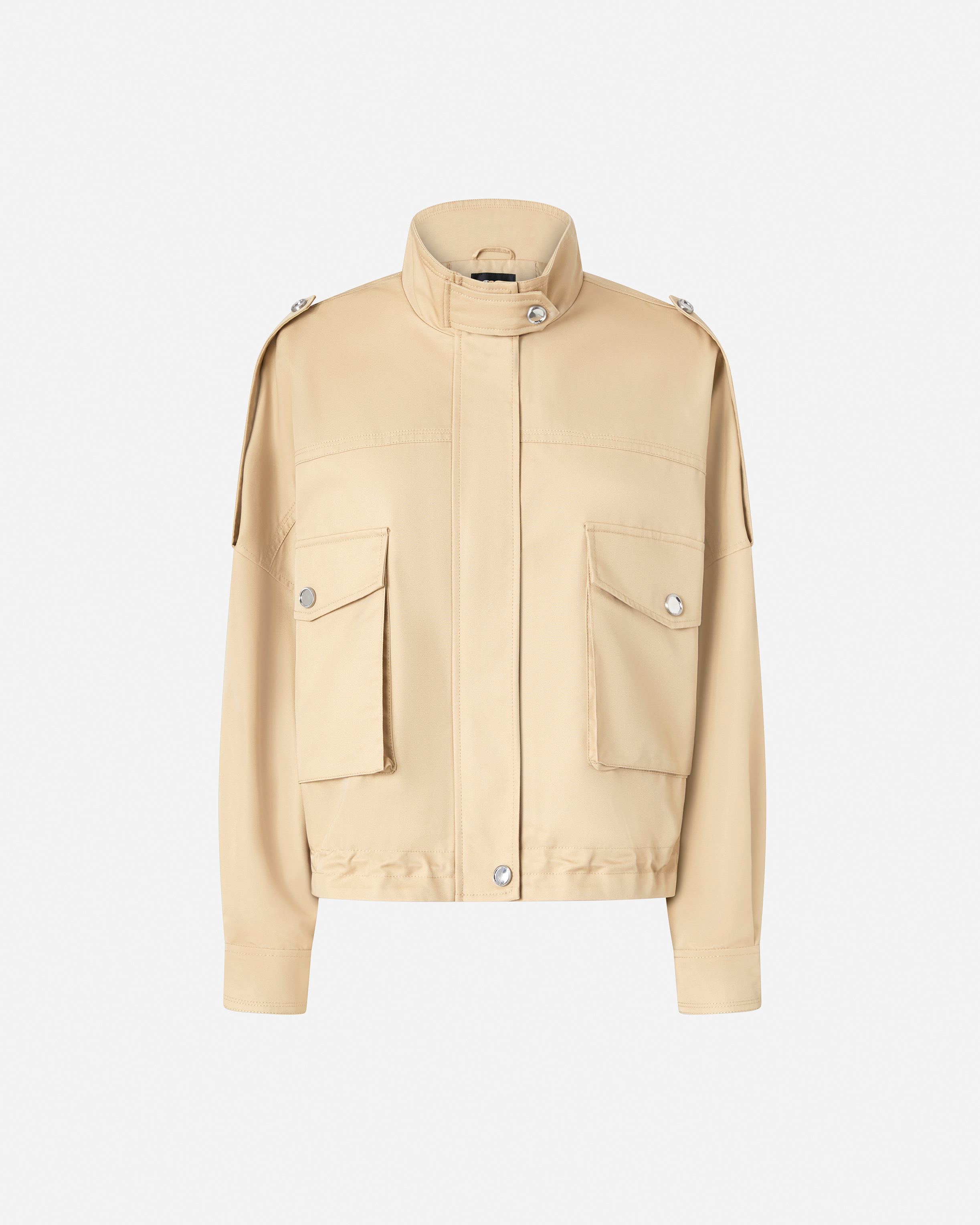 ジャケット PINKO Woman Jacket Beige 104682A1PR C65 Utility-style pea jacket with maxi pockets PINKO → Shop Online