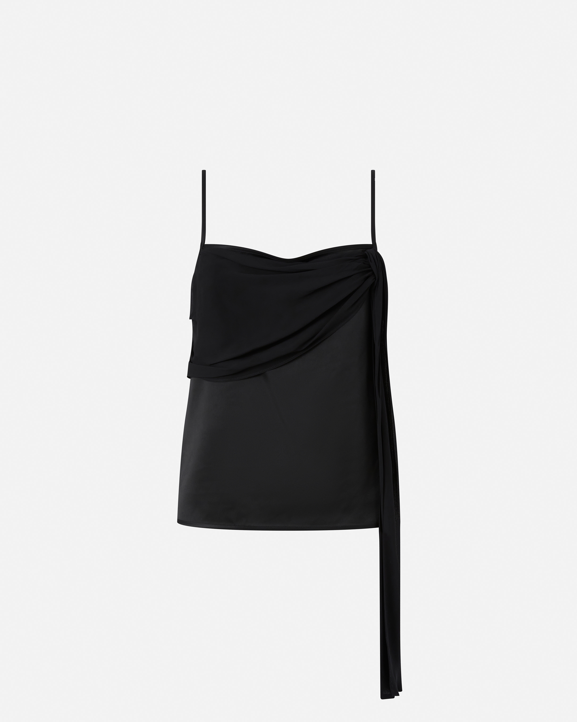 Pinko Satin Vest Top With Light Draping