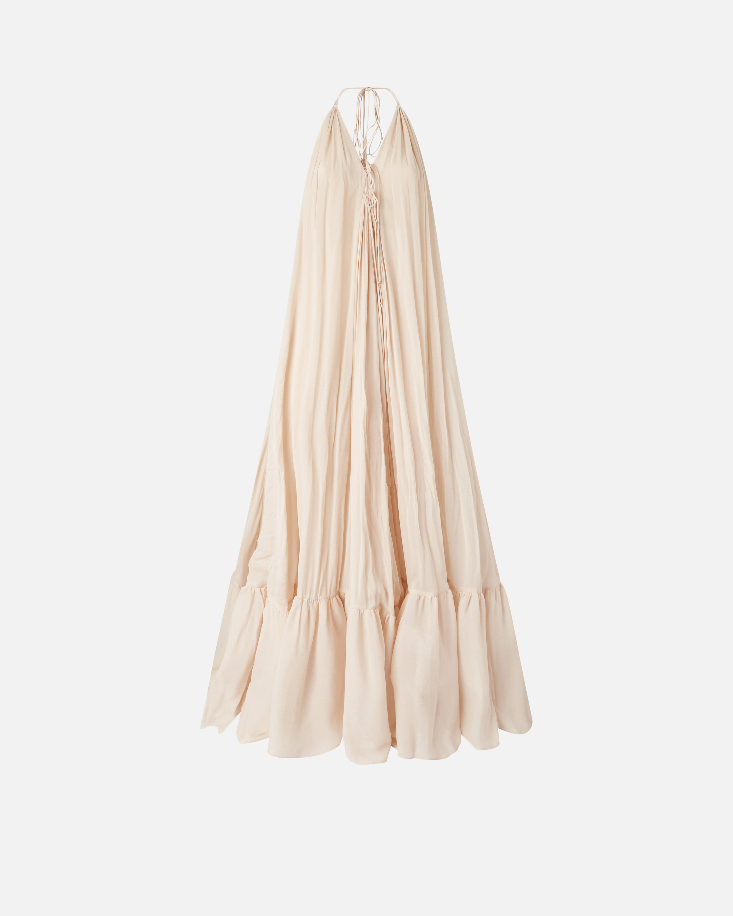 Pinko Wide Long Dress With Open Back