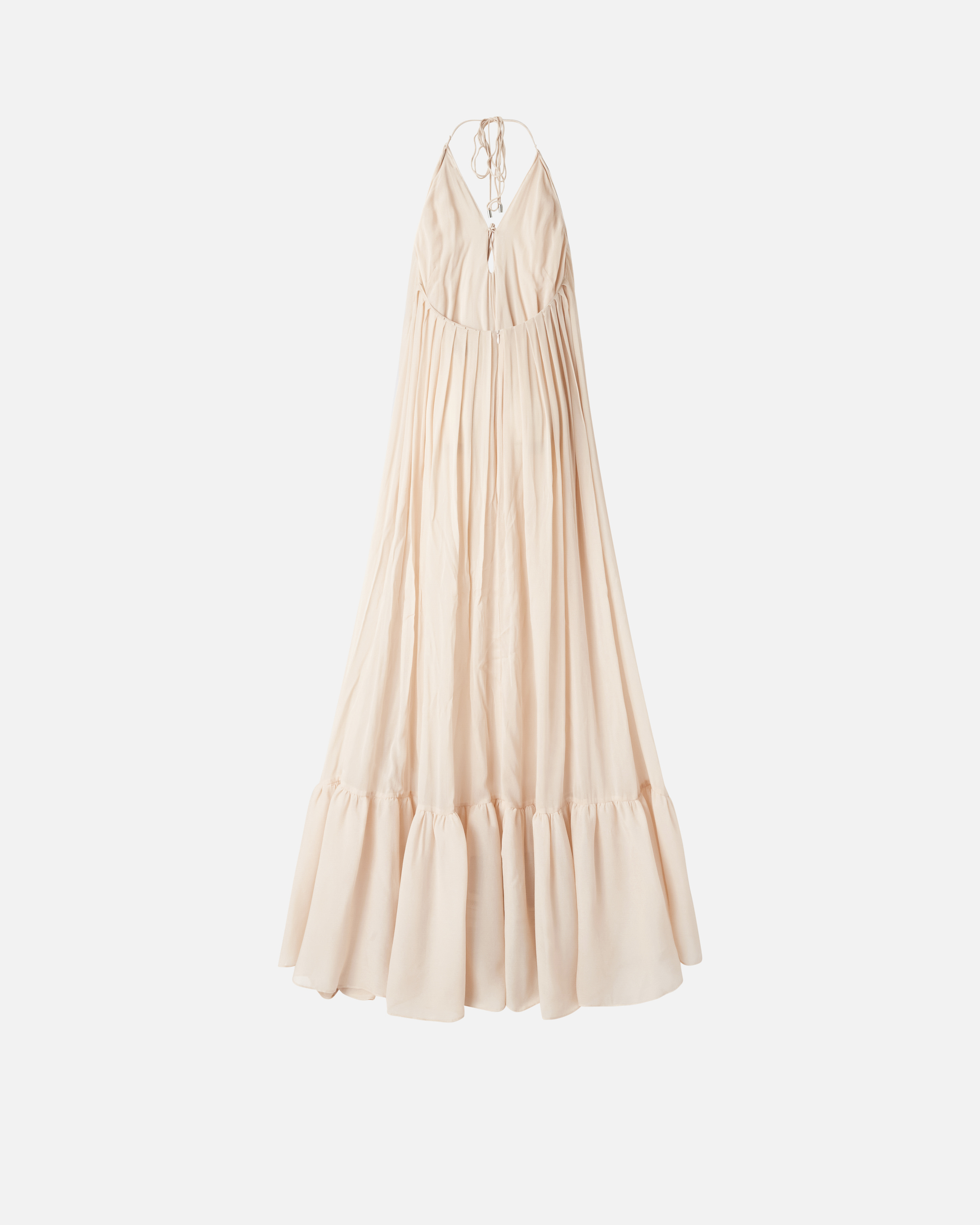 Pinko Wide Long Dress With Open Back