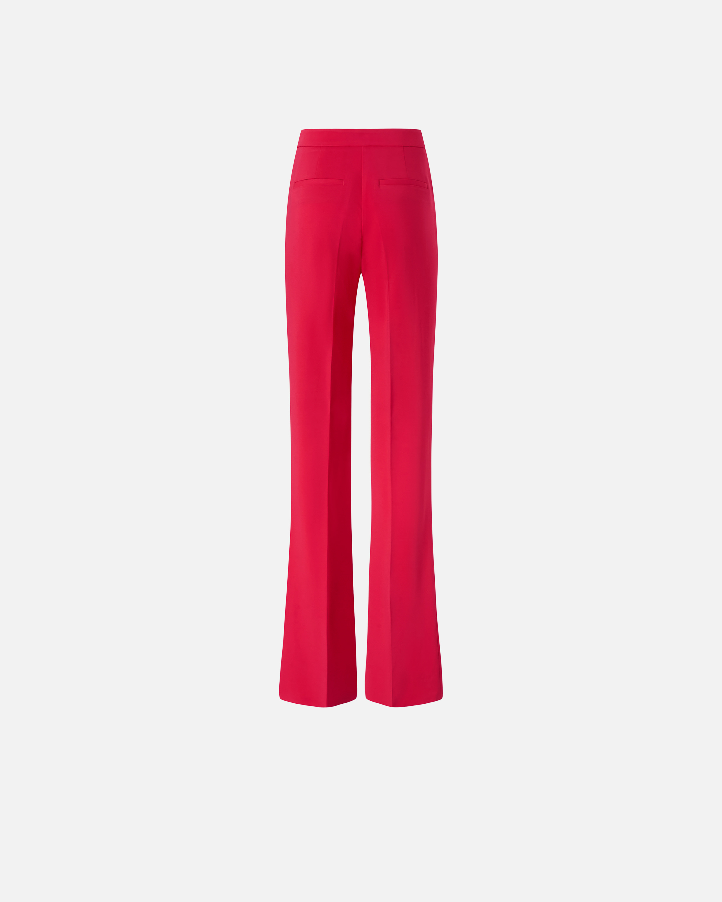 Pinko Flared Elegant Trousers In Technical Cady In Lively Red