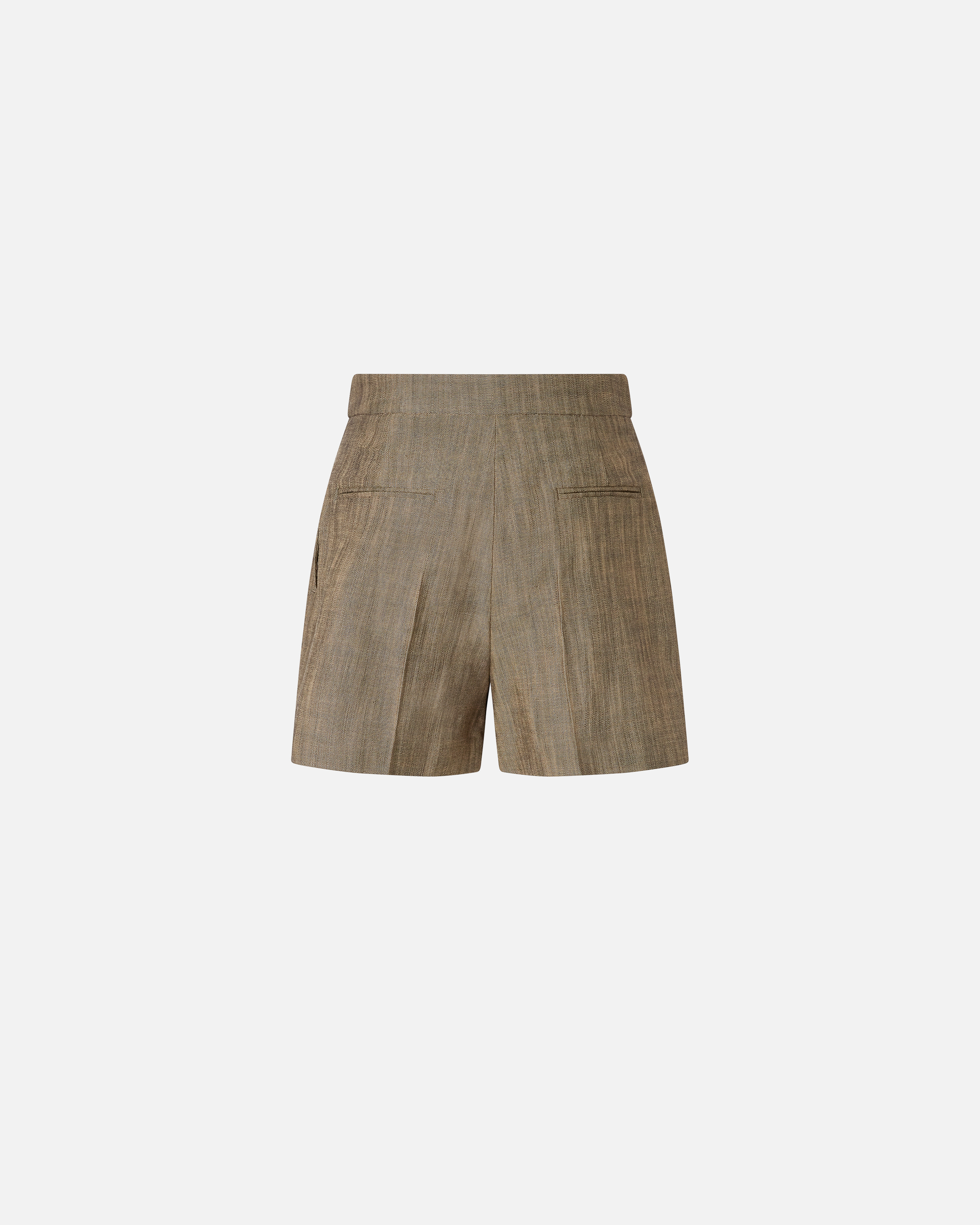 Pinko Elegant Shorts With Side Pockets In Brown - Tec
