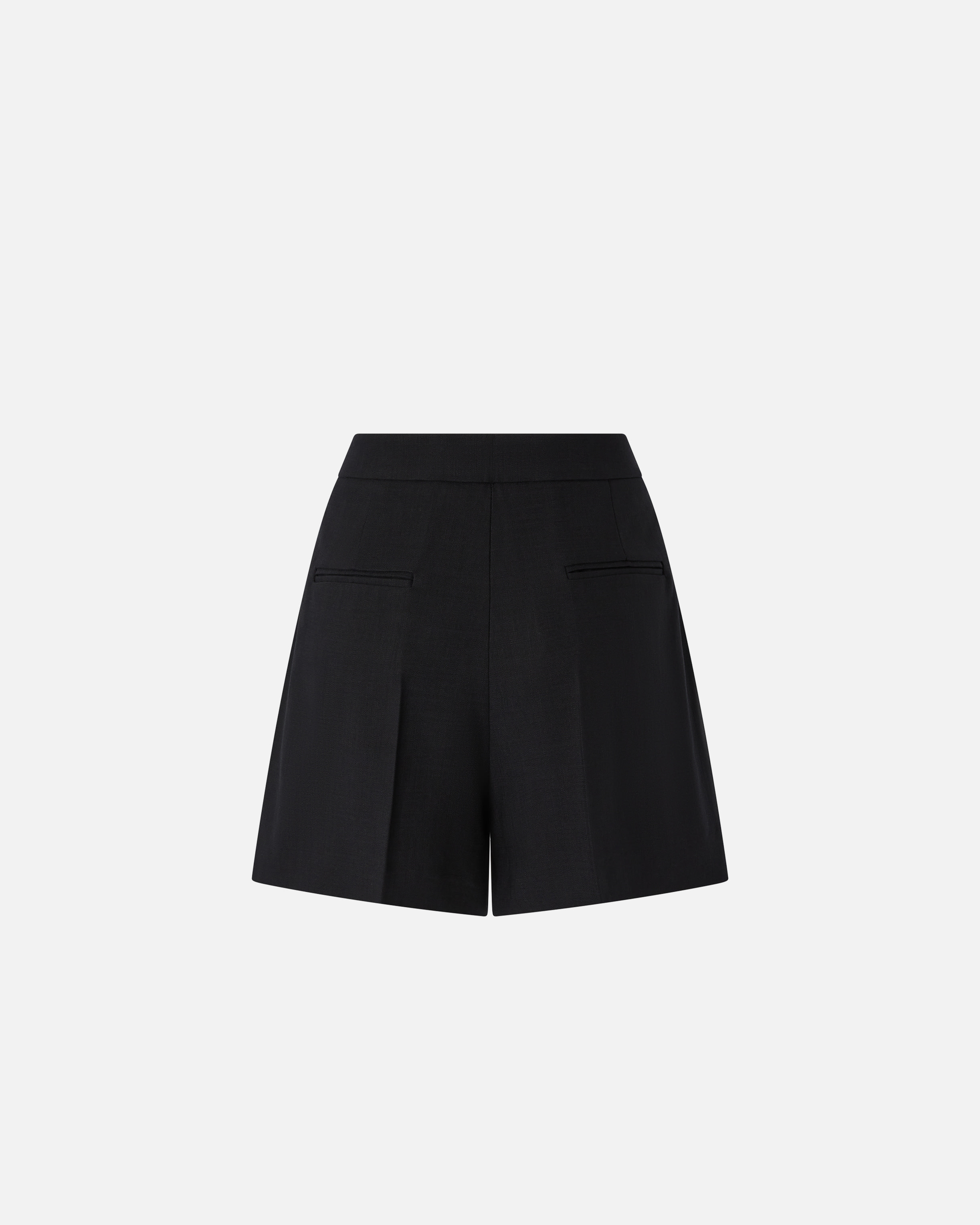 Pinko Elegant Shorts With Hip Pockets In Limo Black