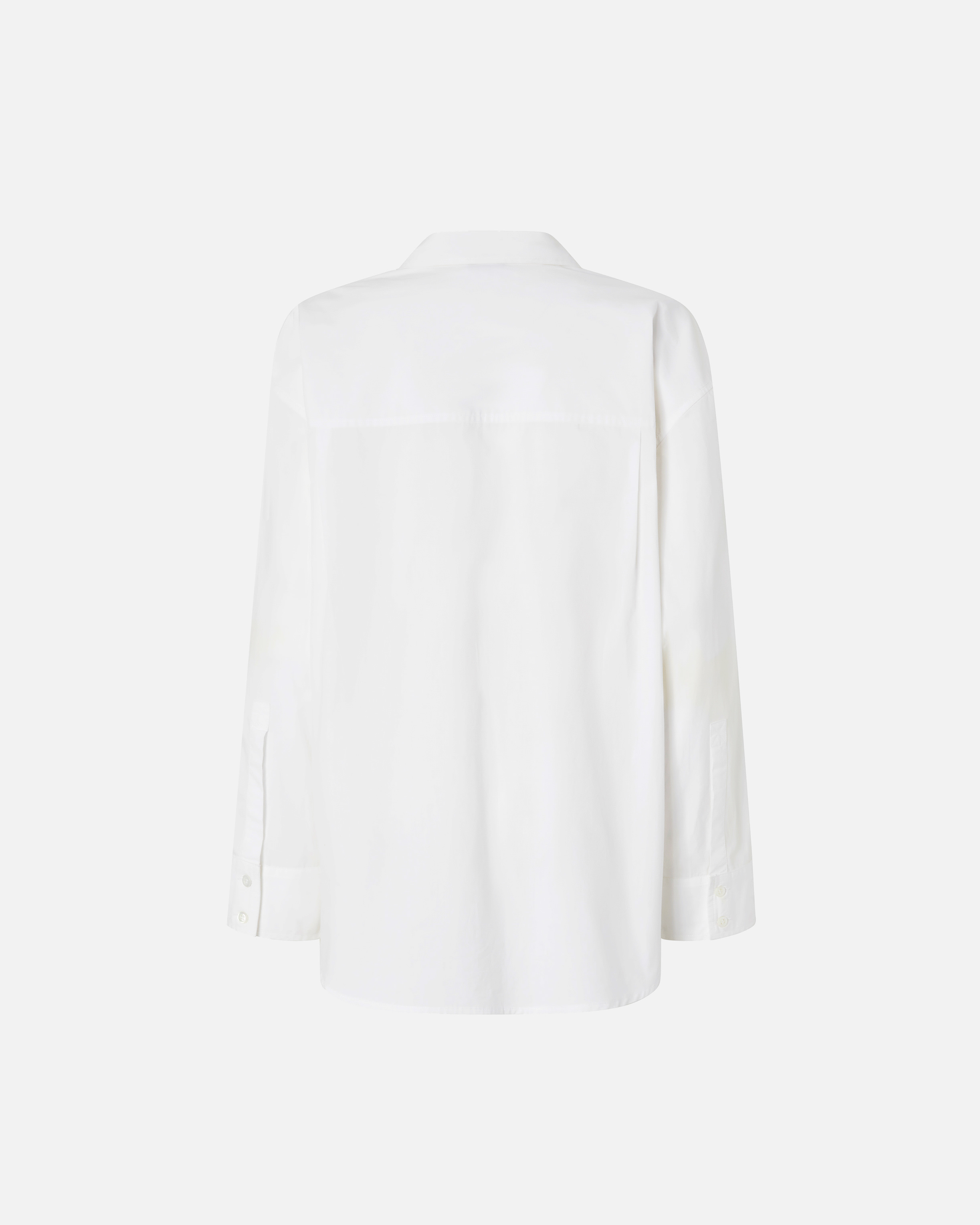 Pinko White V-neck Shirt With Rhinestones In Bright White