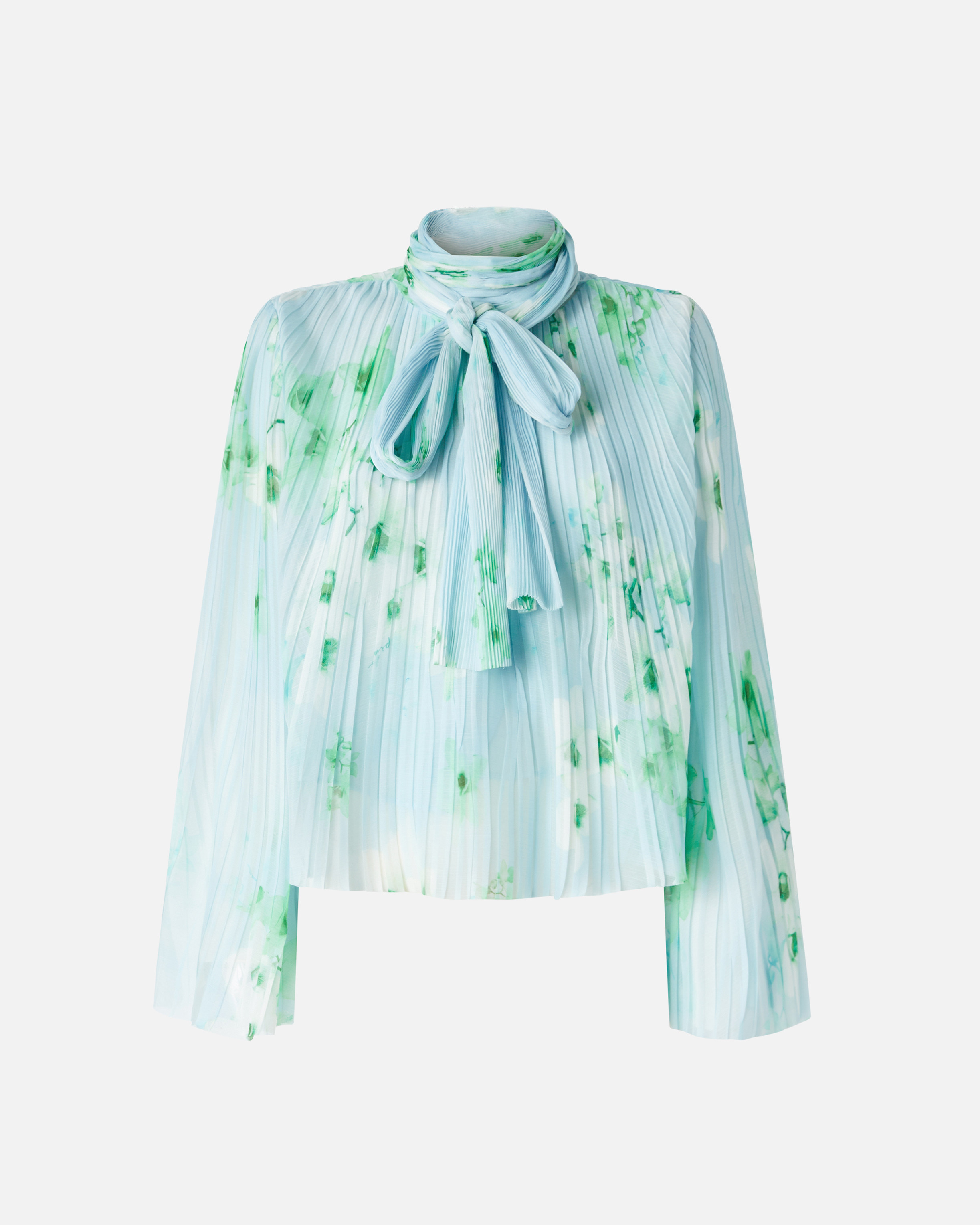 Pinko Light Blouse In Pleated Floral Crepon