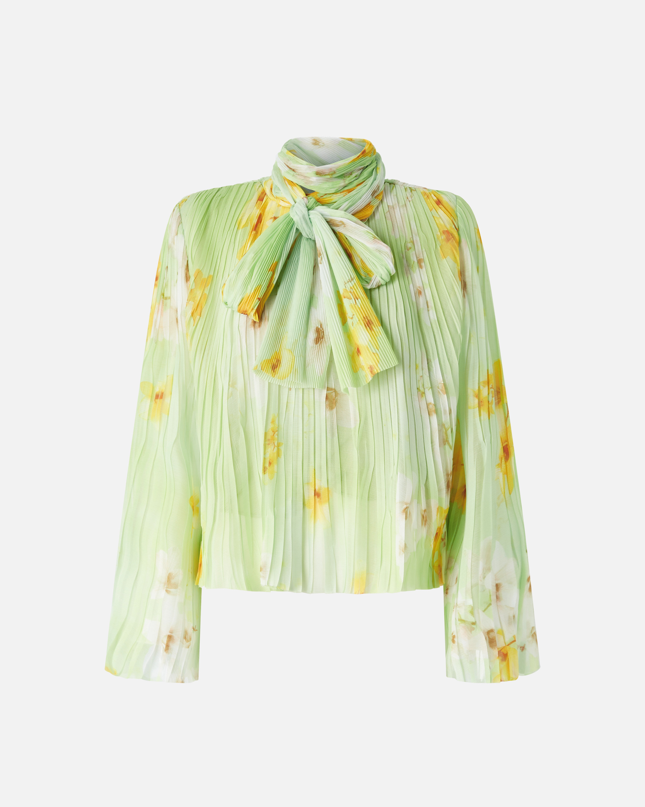 Pinko Light Blouse In Pleated Floral Crepon
