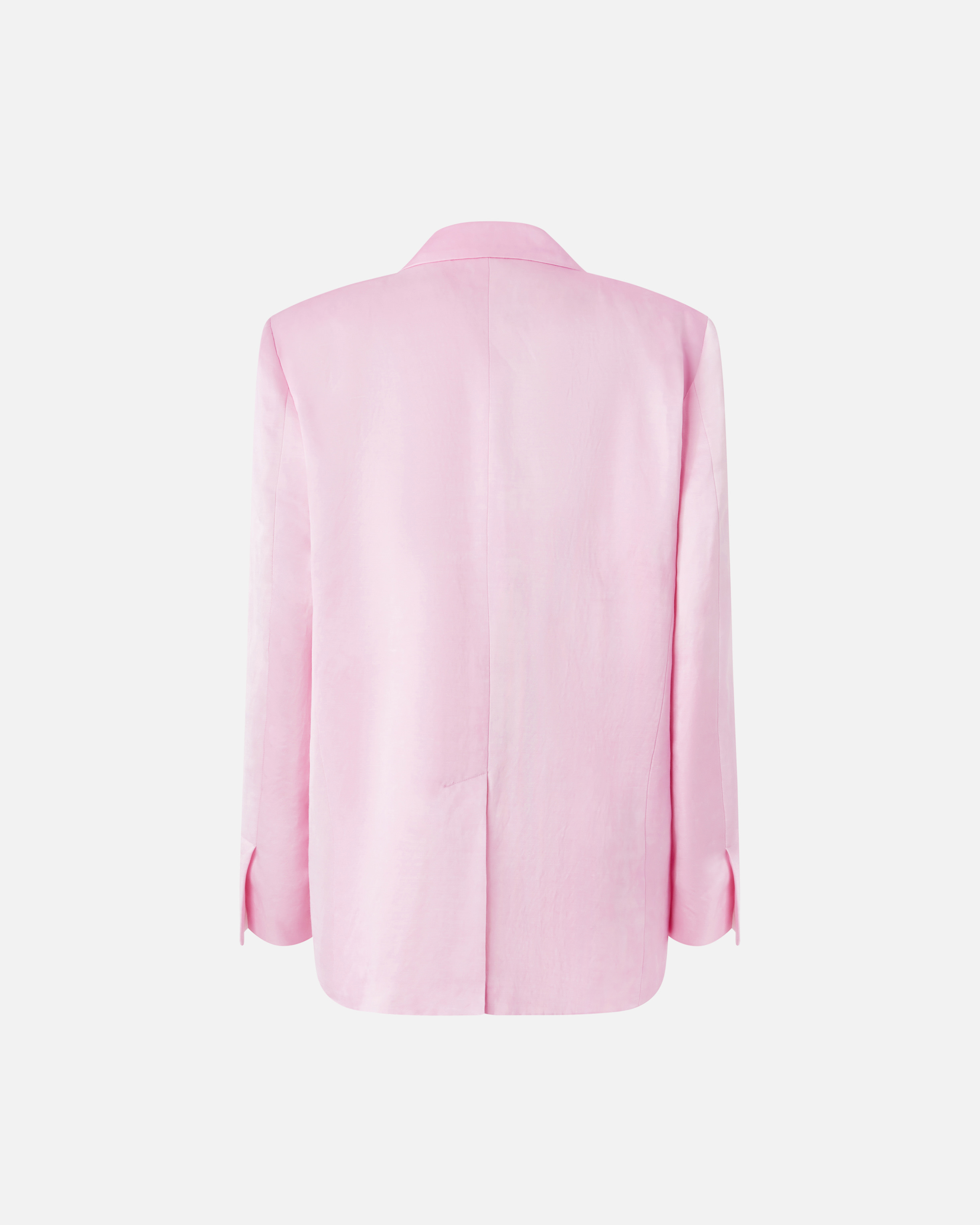 Pinko Single-breasted Slub Satin Blazer In Mauve Ch. Luna