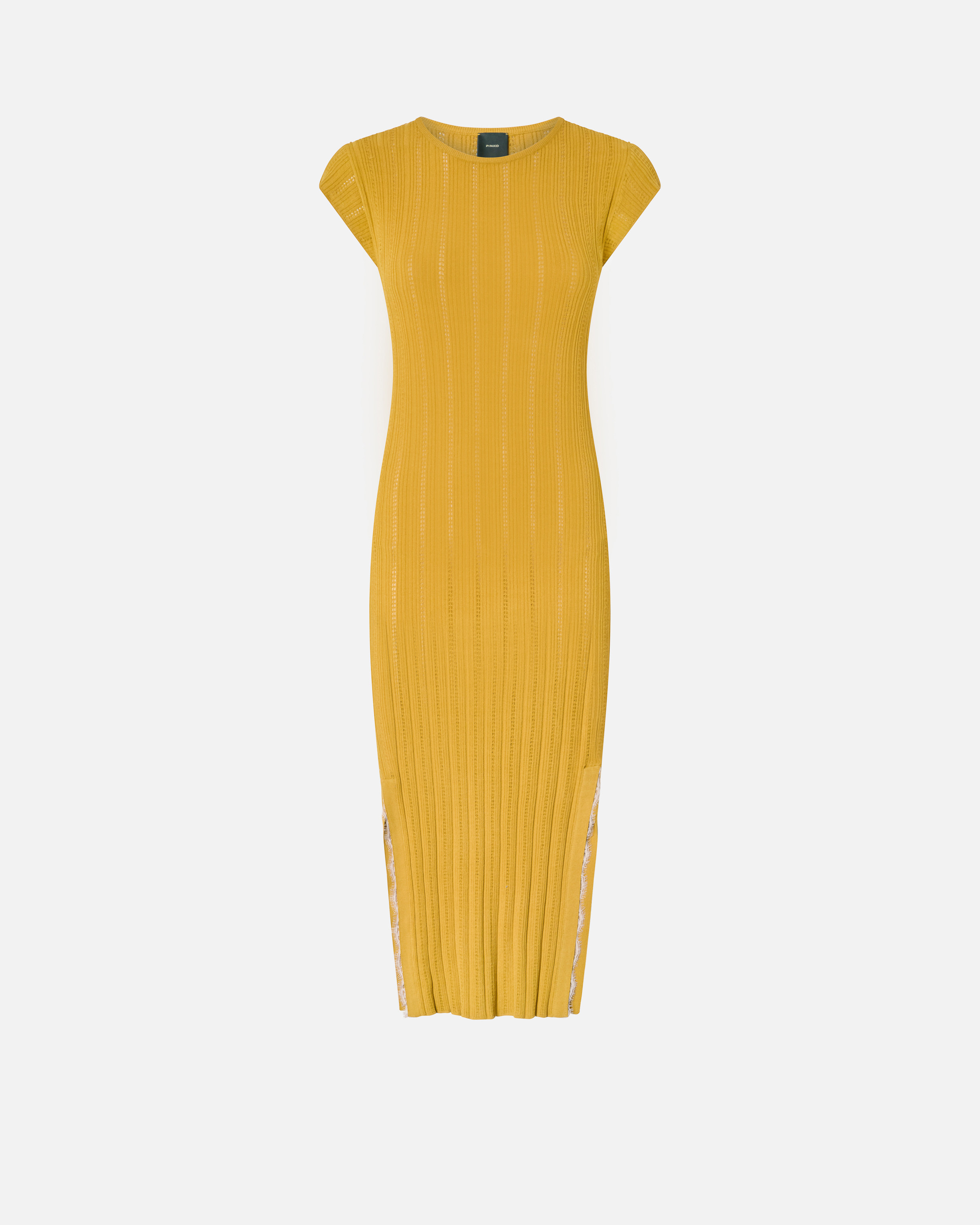 Pinko Knit Midi Dress With Openwork