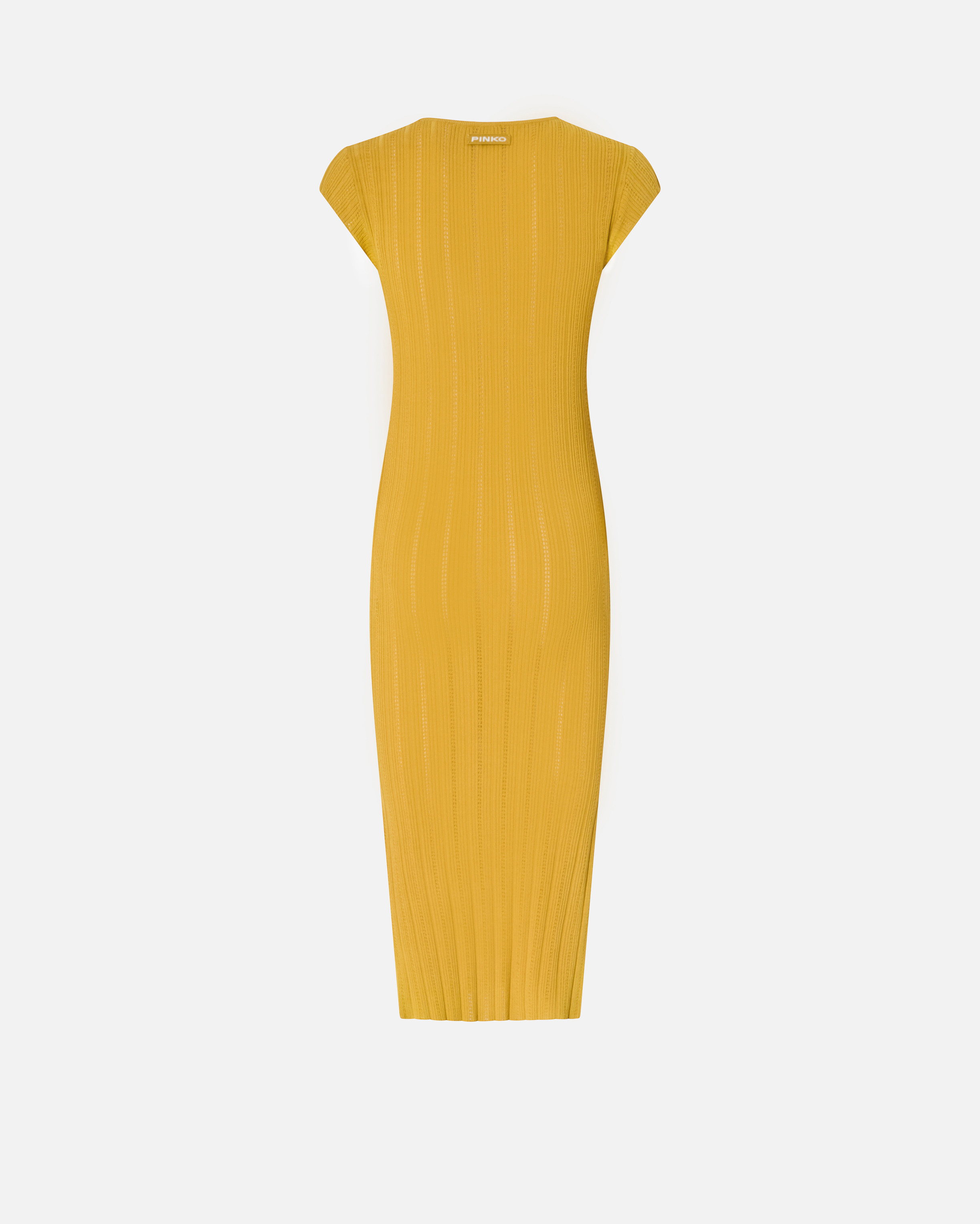 Pinko Knit Midi Dress With Openwork