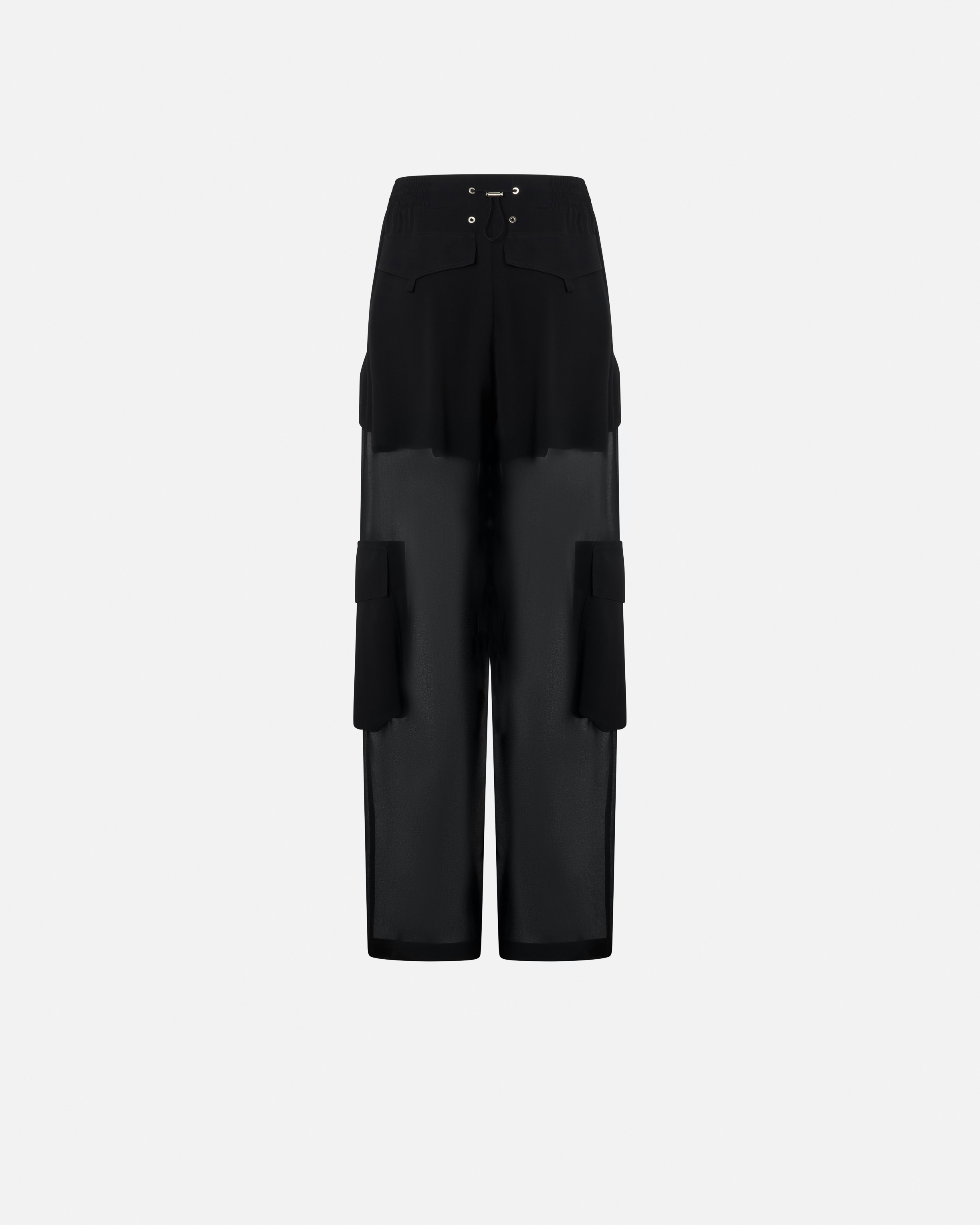 Sheer georgette cargo trousers PINKO → Shop Online