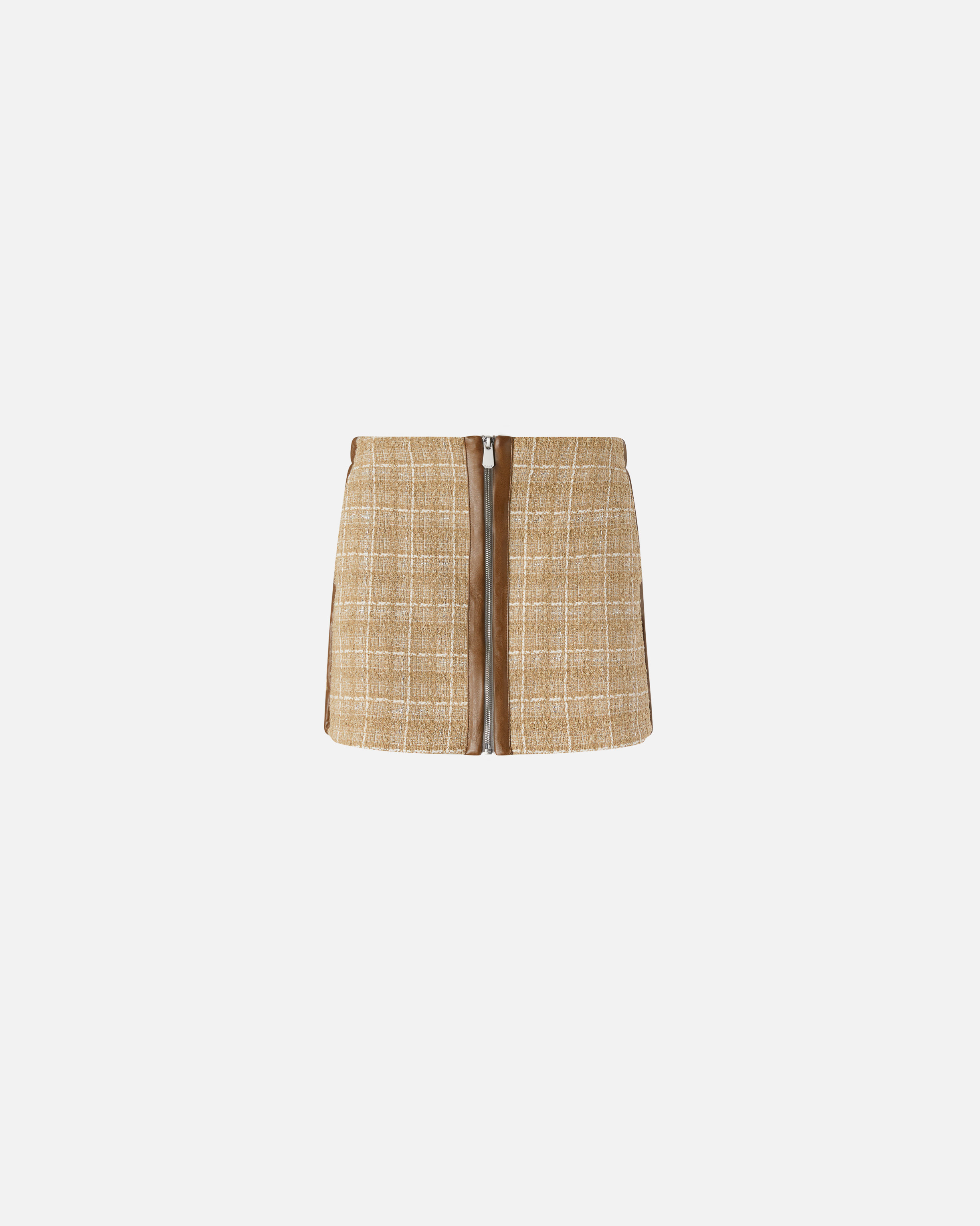 ミニスカート PLAIN FW25 BROCCATO LUREX SKIRT (2268FL4368 437) ツイルボックスプリーツミニスカート ミニスカート プリーツ