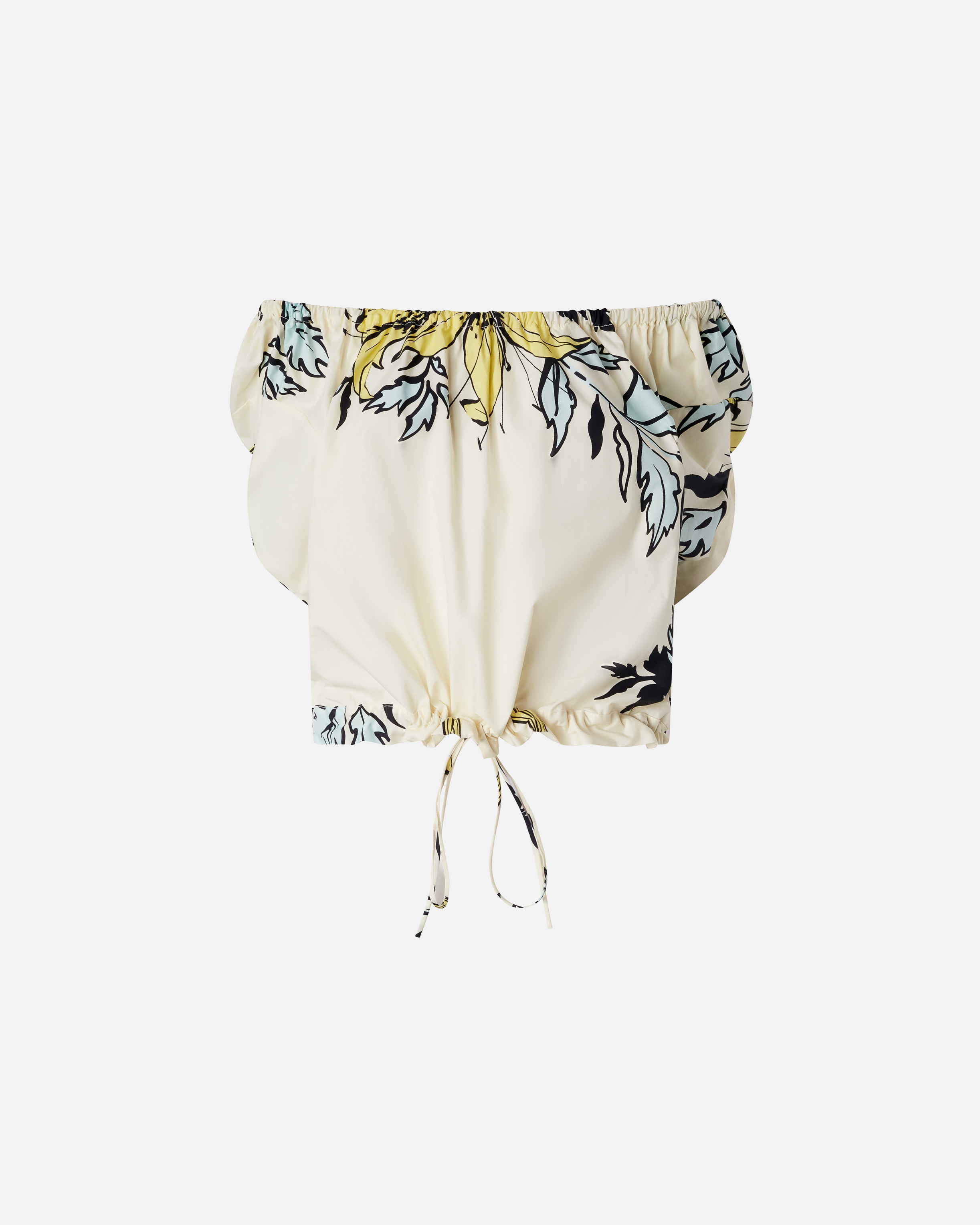 Pinko Printed Blouse In Multicolour - Yellow/pale Blue