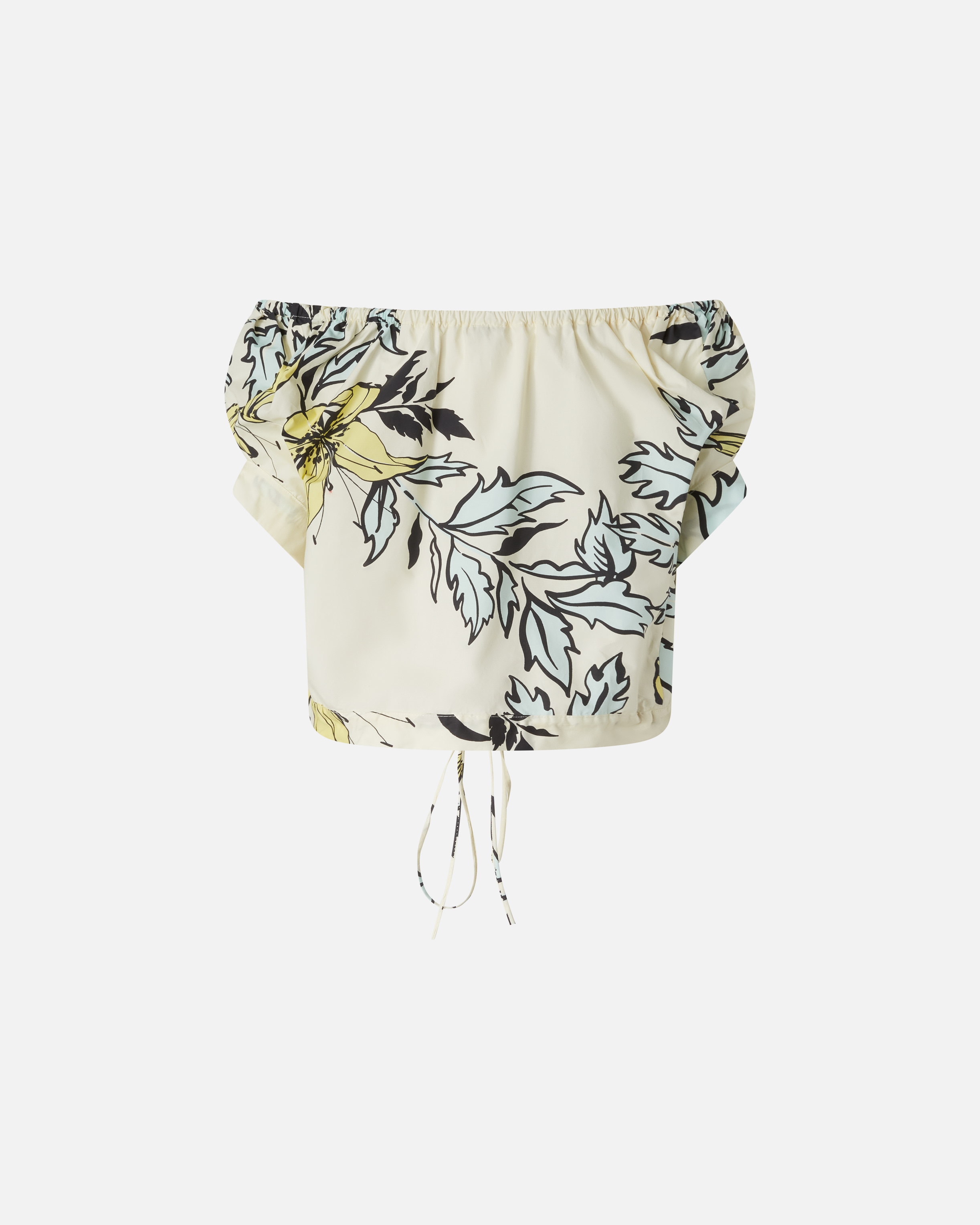 Pinko Printed Blouse In Multicolour - Yellow/pale Blue