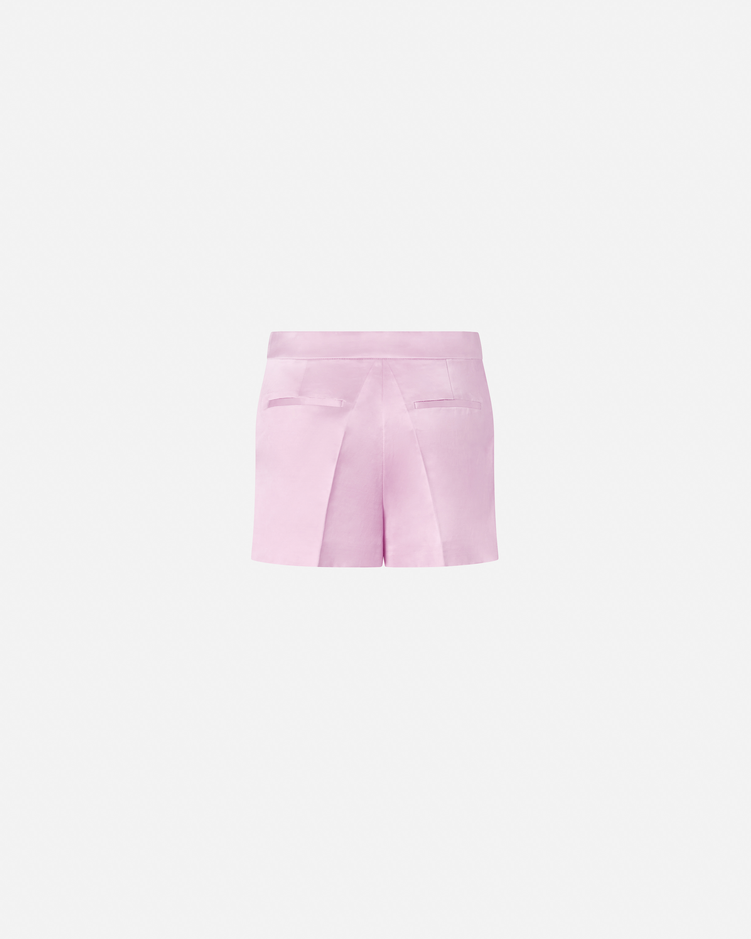 Pinko Linen-blend Shorts In Mauve Ch. Luna