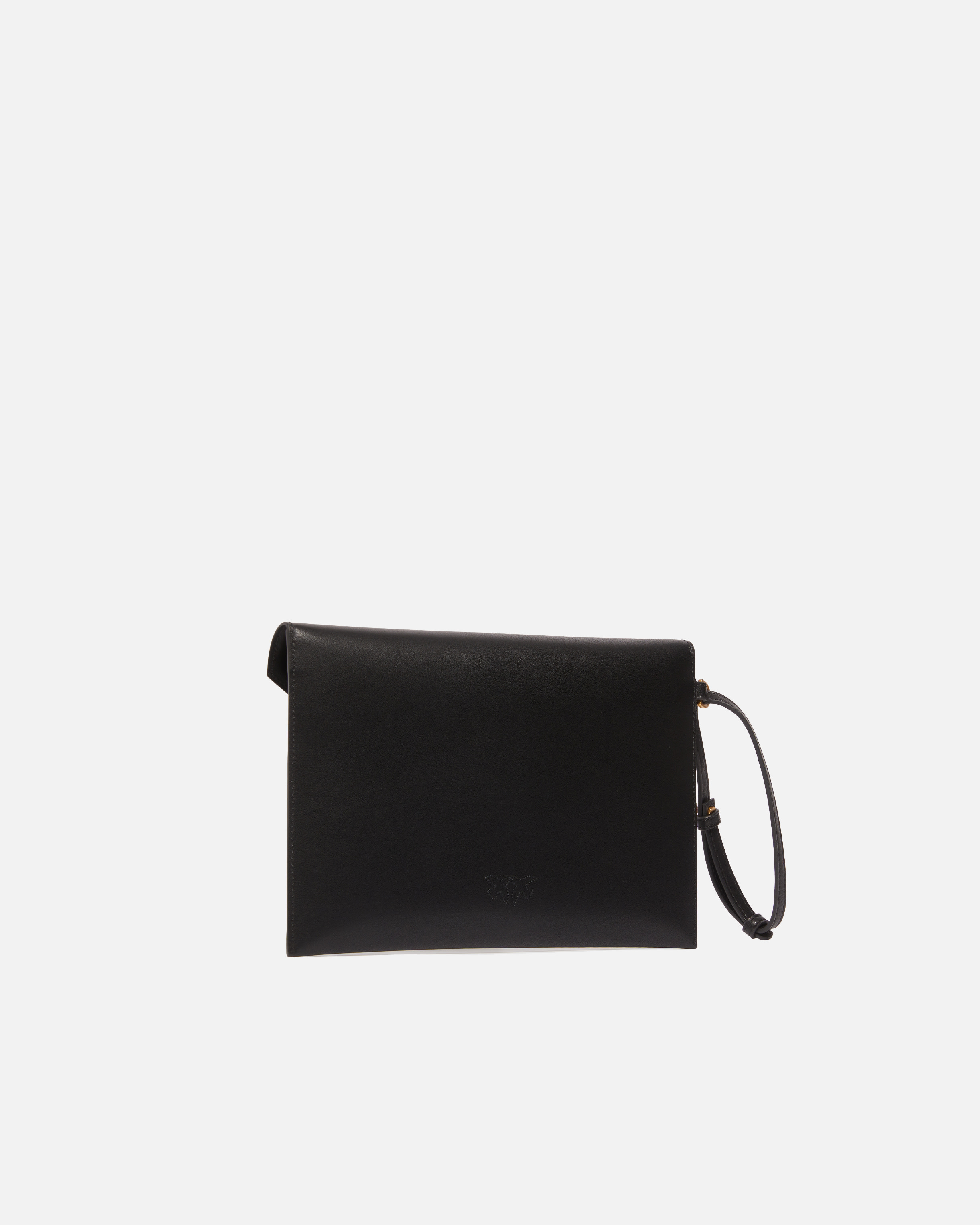 Pinko Structured Envelope Bag With Pointed Flap And Gold Emblem In Multi