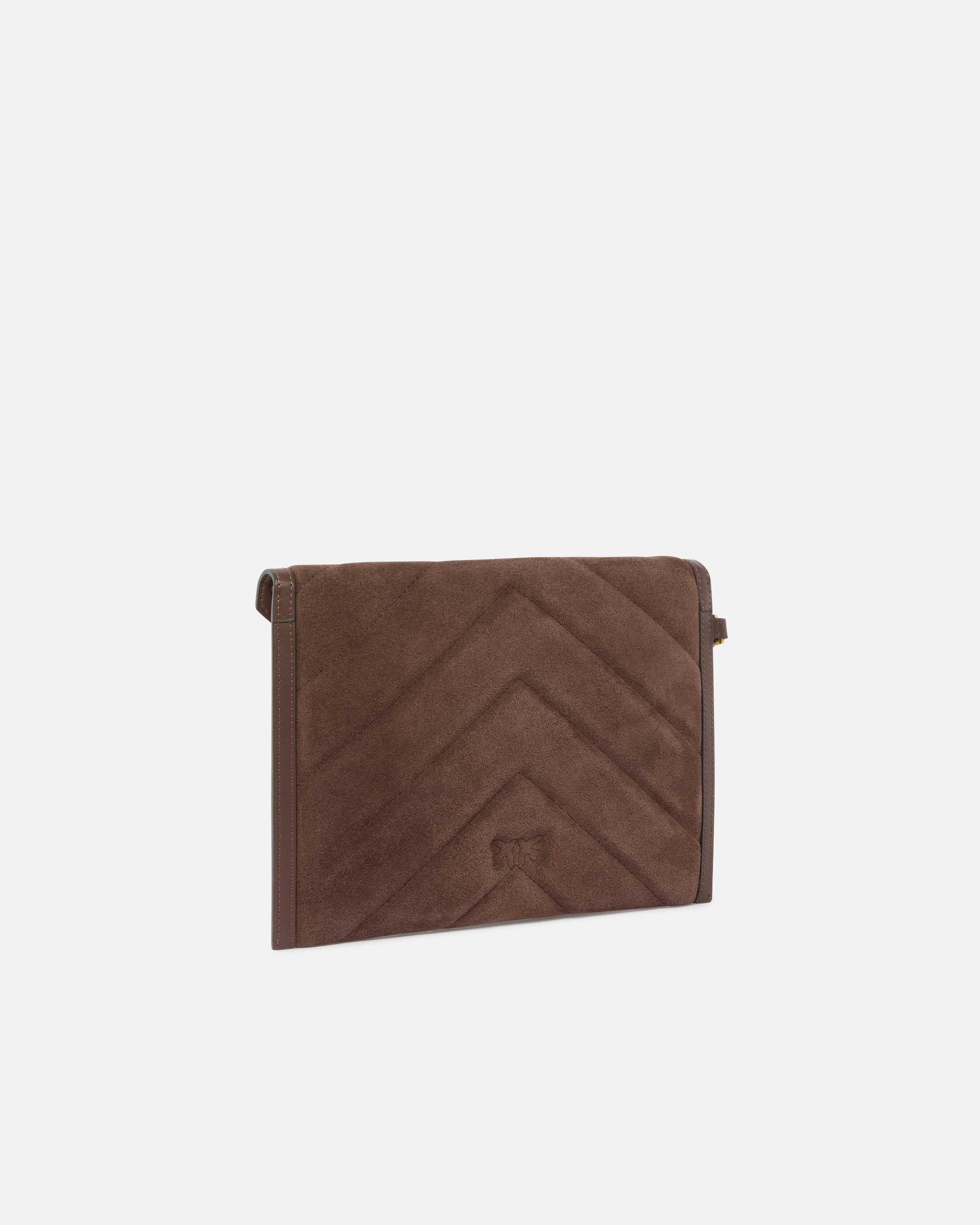 Suede pouch with Love Birds logo 1