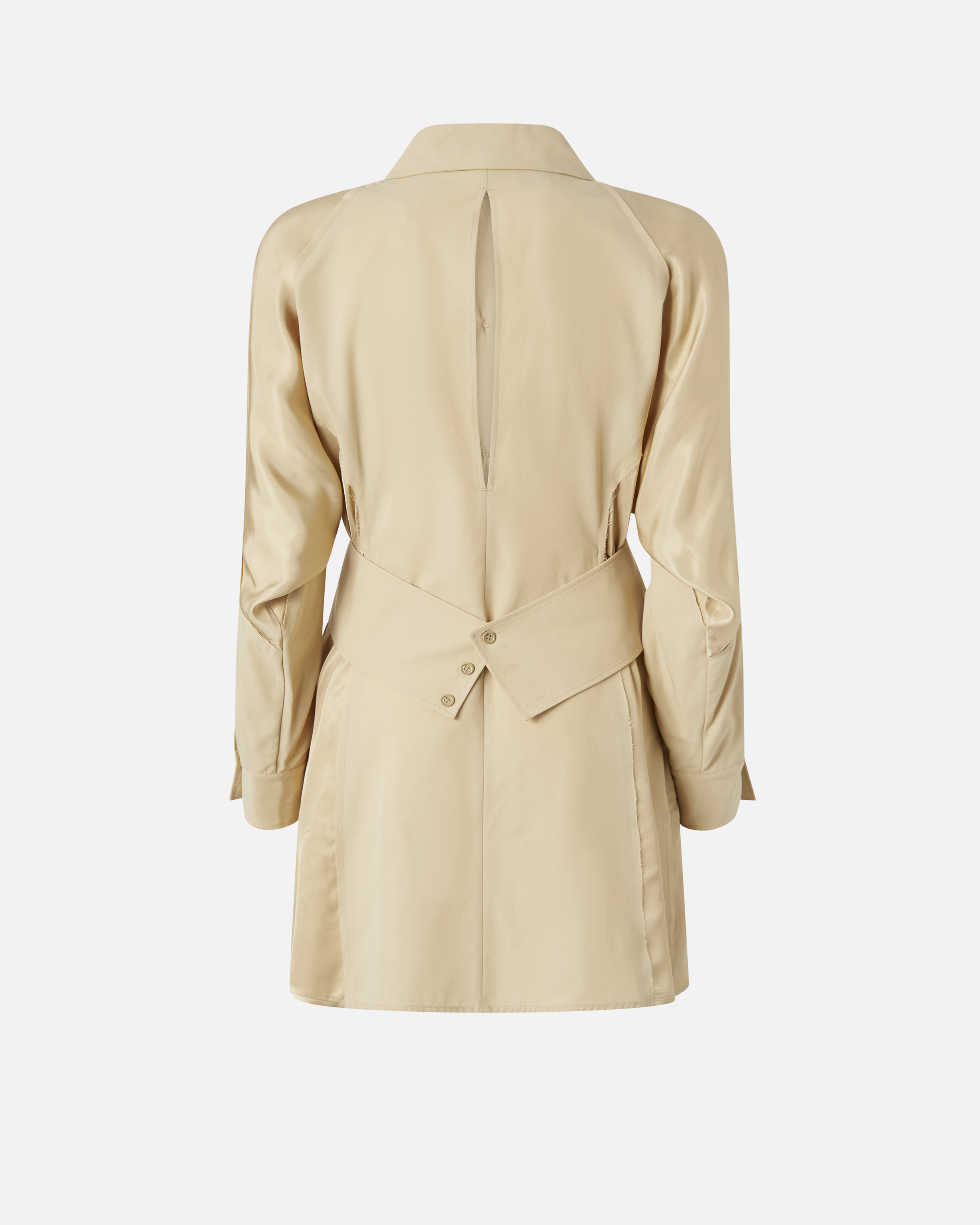 Pinko Short Shirt Dress In Habotai And Cotton
