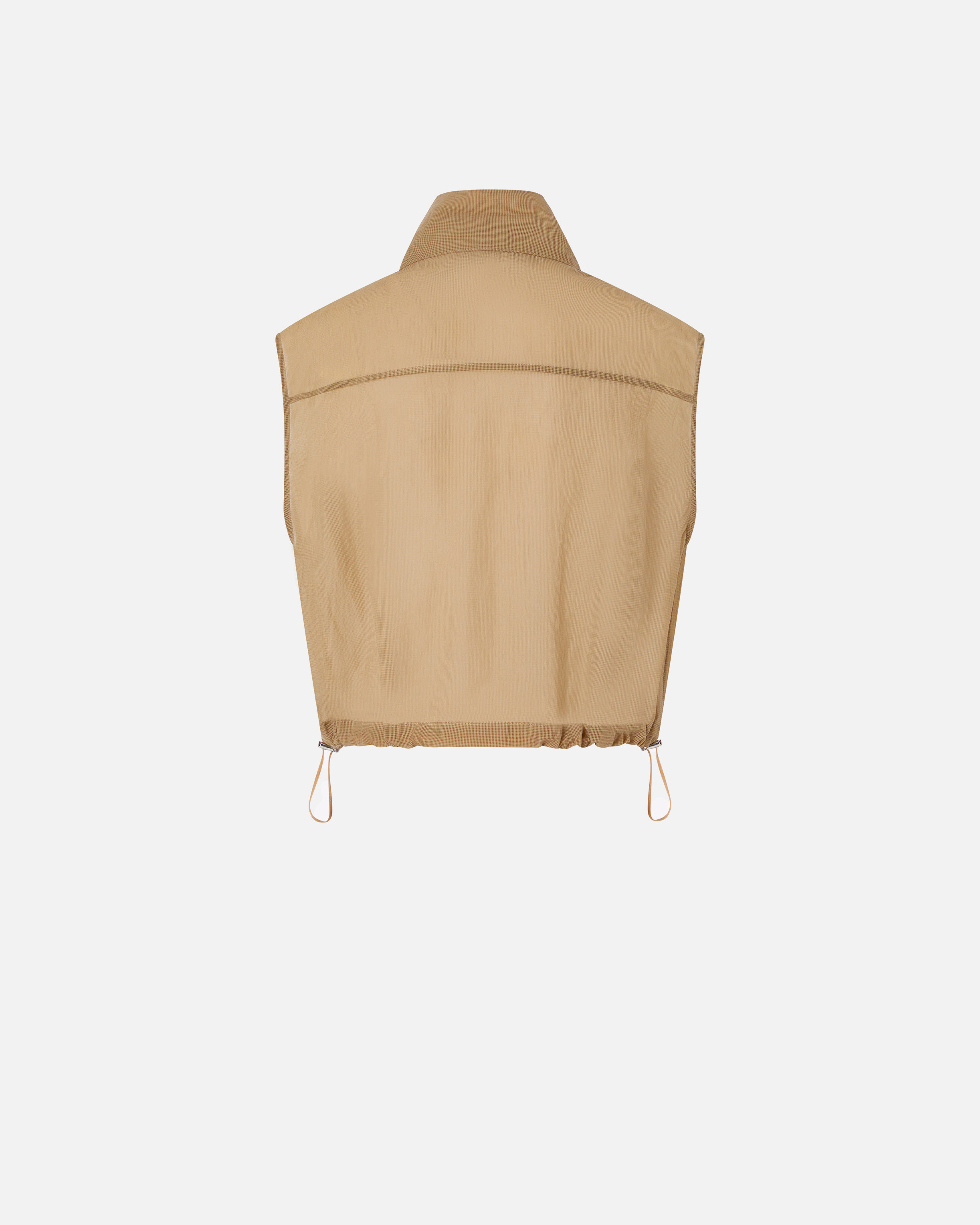 Pinko Sleeveless Vest In Marron Clair
