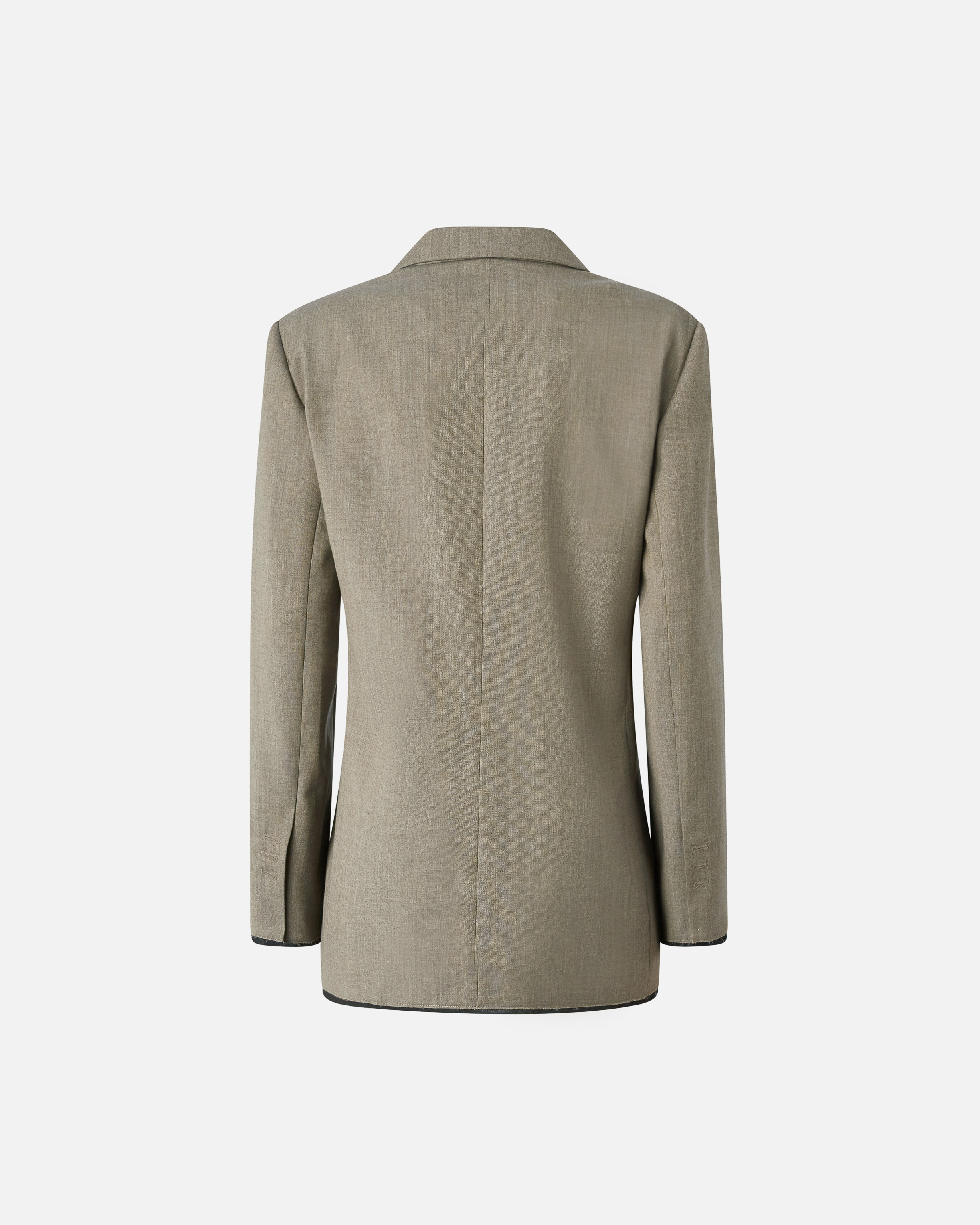 Pinko Tailored Blazer With Crisscross Closure In Flask Brown